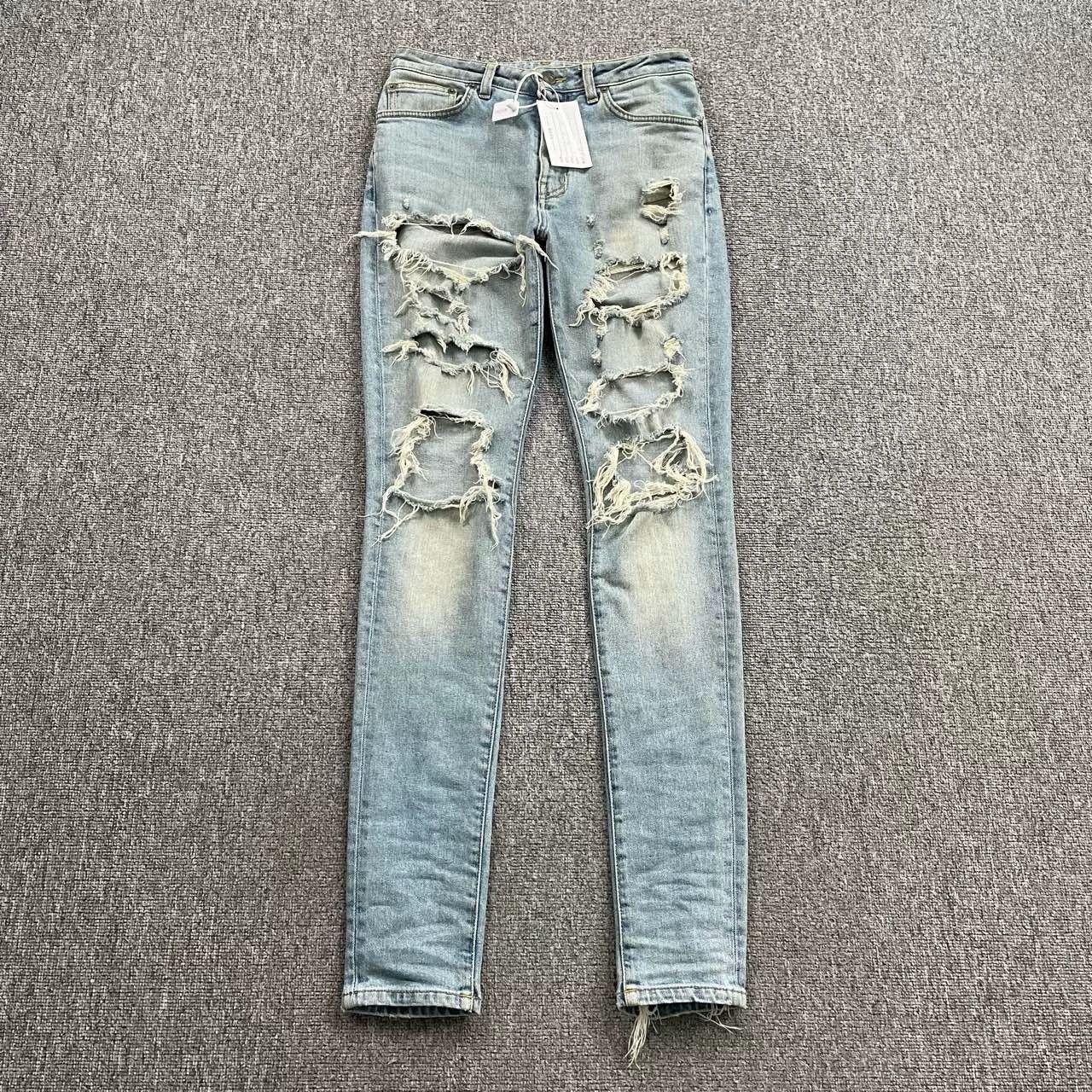 Saint Laurent Paris saint laurent ripped distressed denim pants Size US 36 / EU 52 - 1 Thumbnail