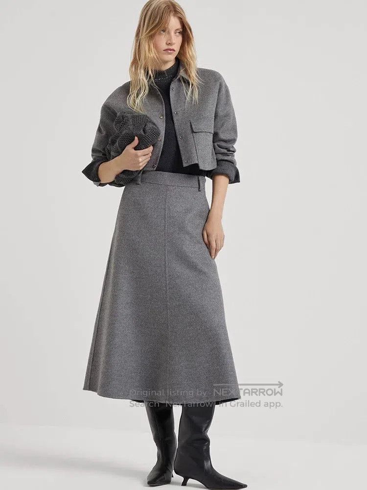 Brunello Cucinelli Brunello Cucinelli Autumn-Winter Wool Skirt Size 26" / US 2 / IT 38 - 7 Thumbnail