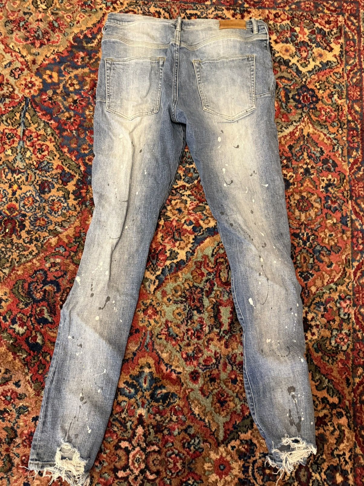 Purple Brand Purple paint splatter denim Size US 34 / EU 50 - 2 Thumbnail
