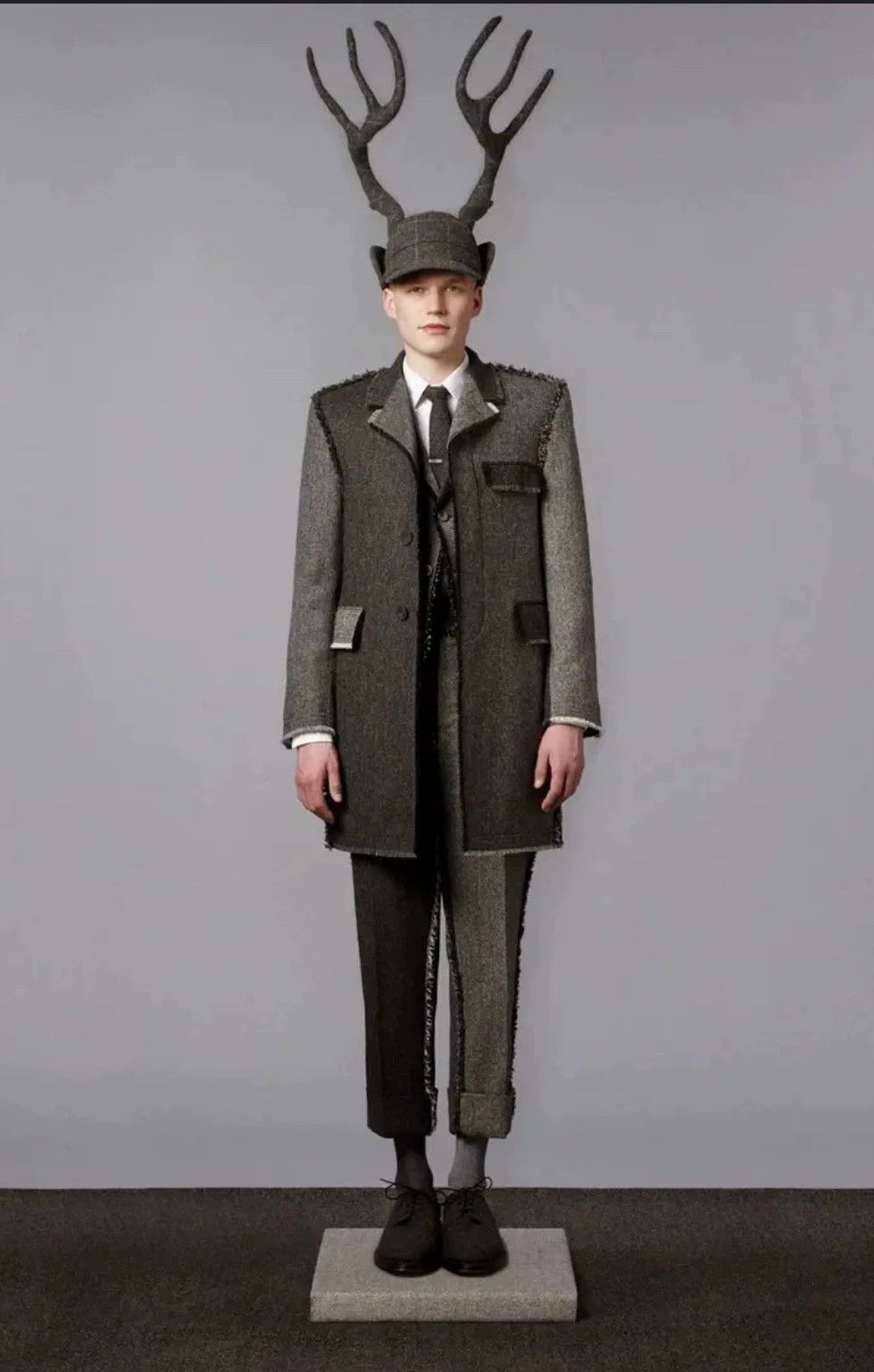 Thom Browne Thom Browne Men's Runway Colorblocked Raw Wool Trousers 0 Size US 28 / EU 44 - 9 Thumbnail