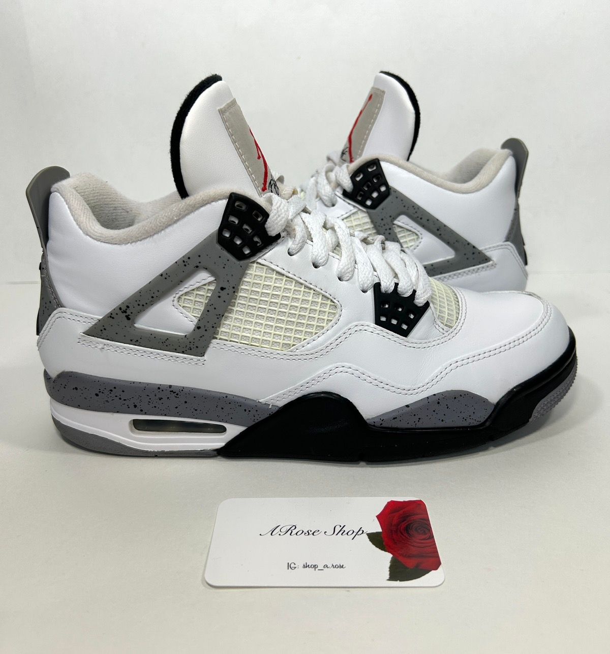 Pre-owned Jordan Nike Air Jordan 4 Retro ‘white Cement' Shoes Size: 8 M