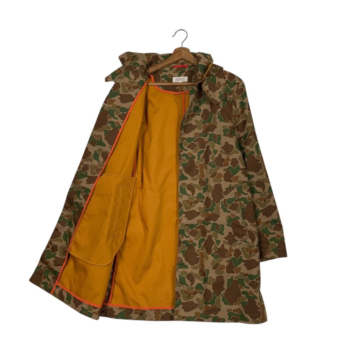 Japanese Brand Japanese Designer Hiromichi Nakano Camo Hooded Coat Size L / US 10 / IT 46 - 10 Thumbnail