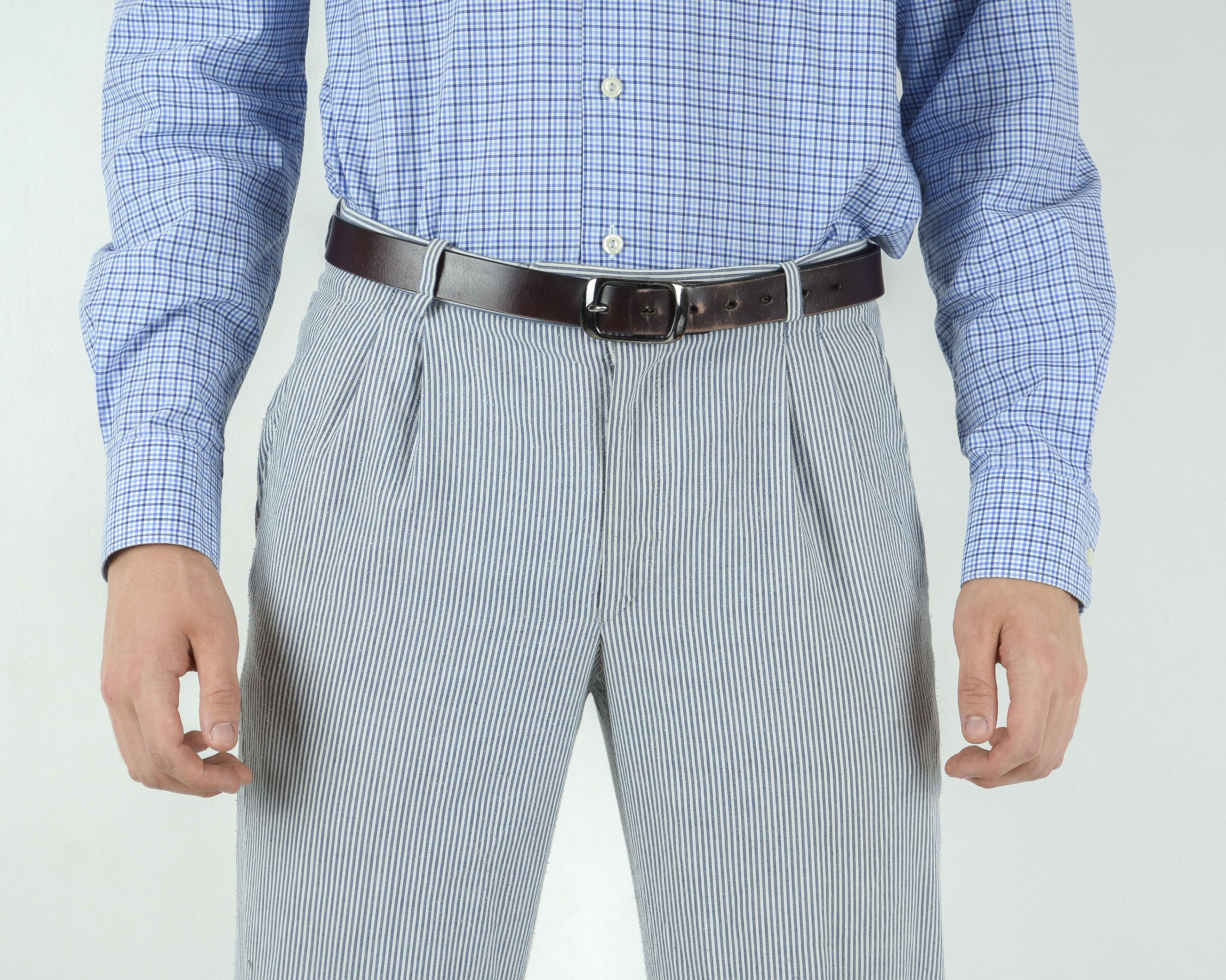 Designer × Other × Vintage Andre Francois W32 L32 Formal Striped Pants Trousers EU 48 Size 48R - 2 Thumbnail