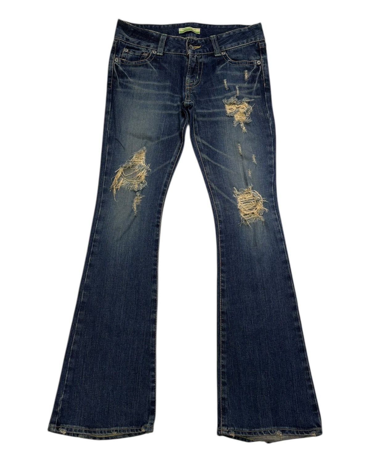 If Six Was Nine Banana Seven 🇯🇵 Bootcut Flared Denim Jeans Size 30" / US 8 / IT 44 - 7 Thumbnail
