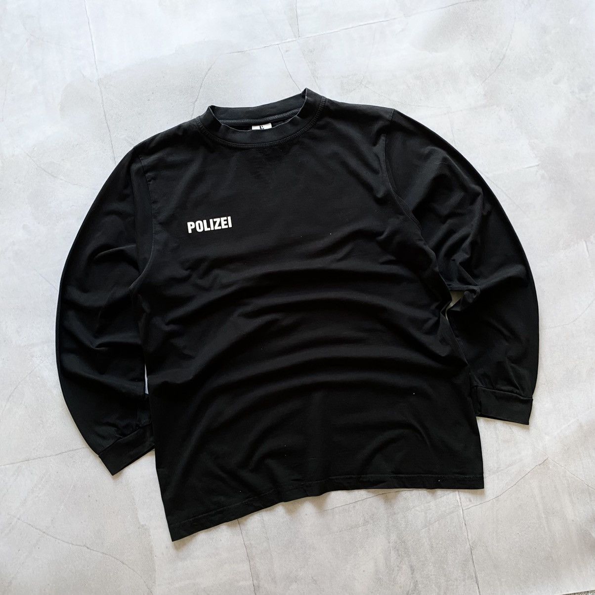 Vintage Vintage Polizei Vetements Style Oversized Long sleeve Tee Size US L / EU 52-54 / 3 - 3 Thumbnail