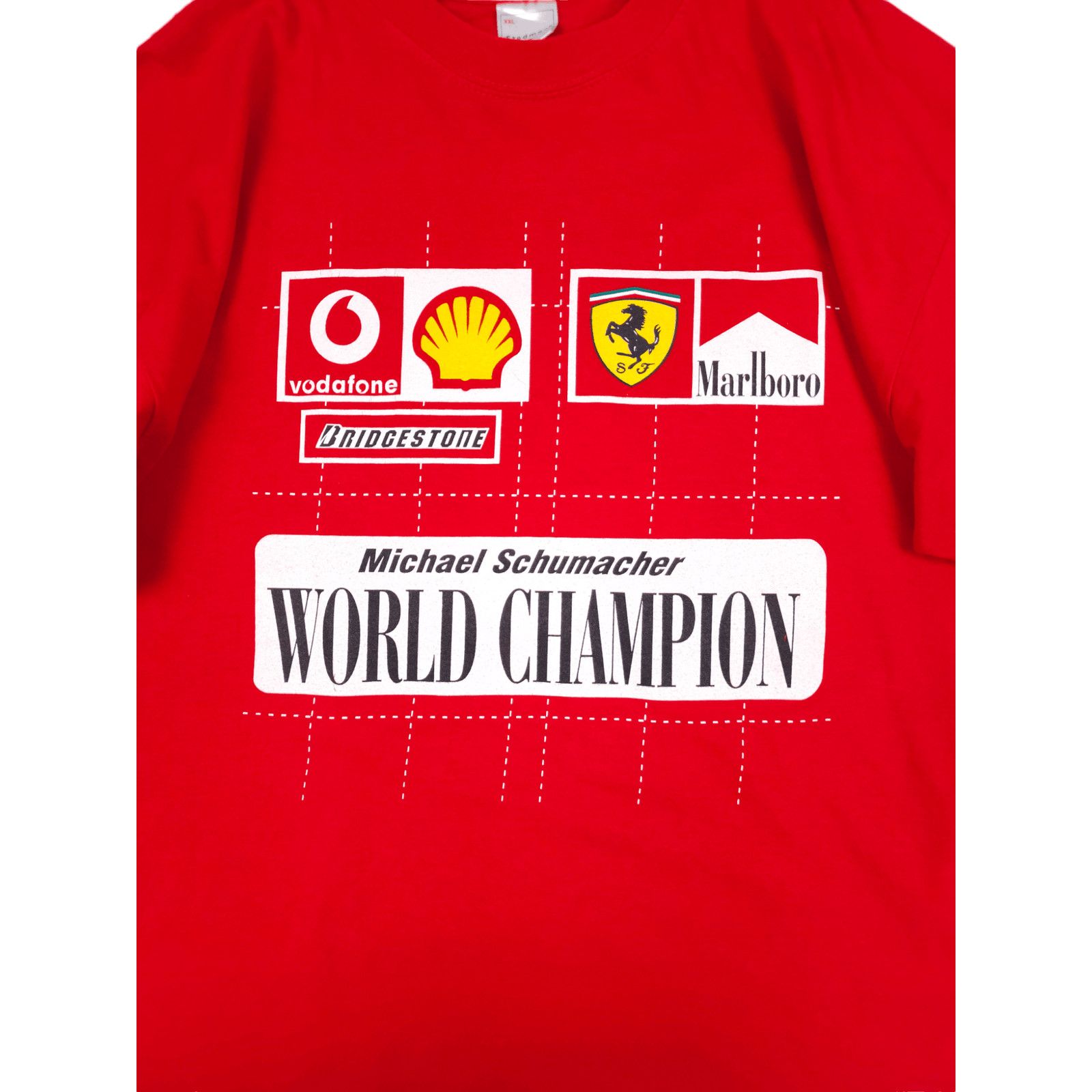 Ferrari × Vintage 💎Vintage 90s Ferrari Hype Racing Michael Schumacher T-shirt Size US XXL / EU 58 / 5 - 4 Thumbnail