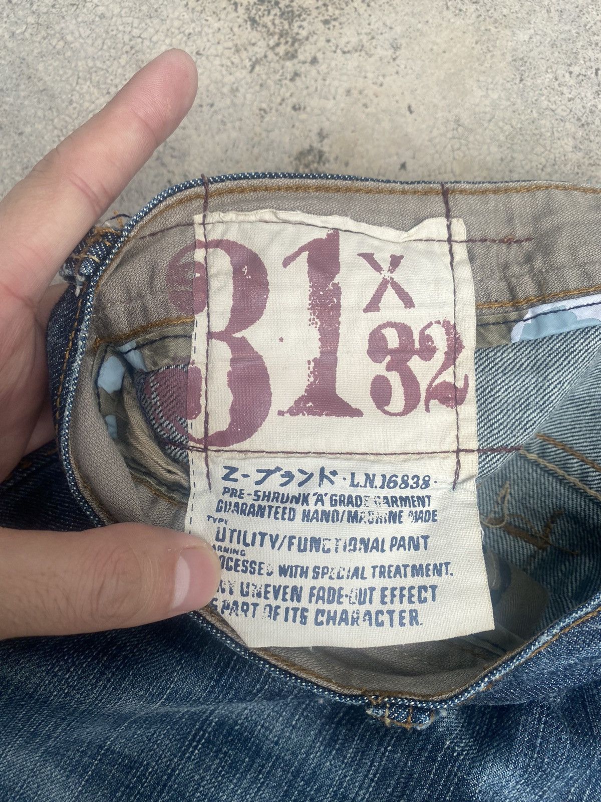 Japanese Brand Flare Jeans Z Clawmark Bootcut Size US 32 / EU 48 - 13 Thumbnail