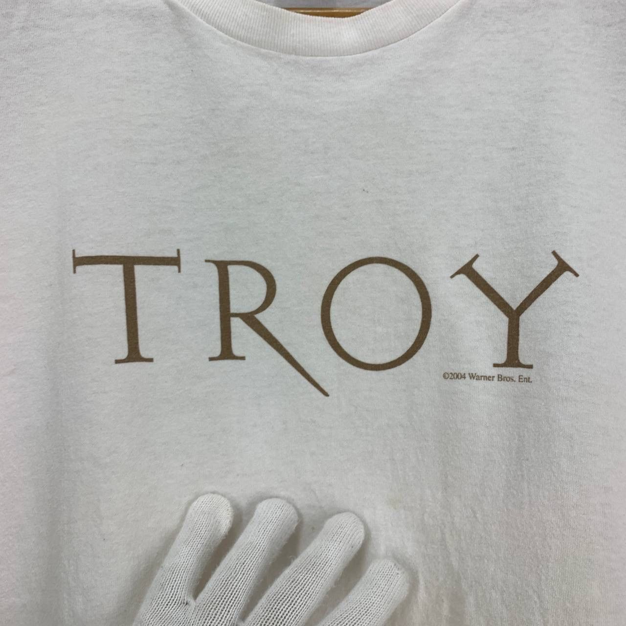 Fruit Of The Loom Y2K Vintage Movie TROY by WARNER BROS T Shirt #2506/L Size US XL / EU 56 / 4 - 2 Thumbnail