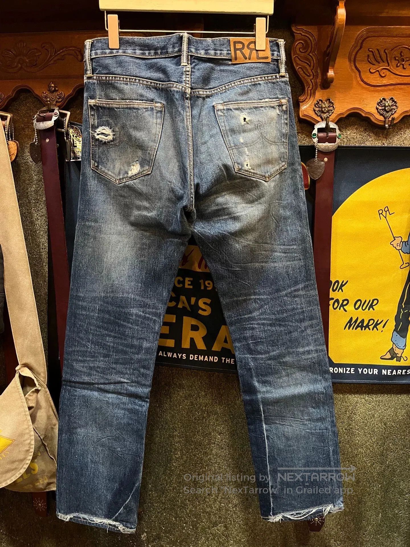 RRL Ralph Lauren vintage distressed double rl denim pants. Size US 30 / EU 46 - 2 Thumbnail
