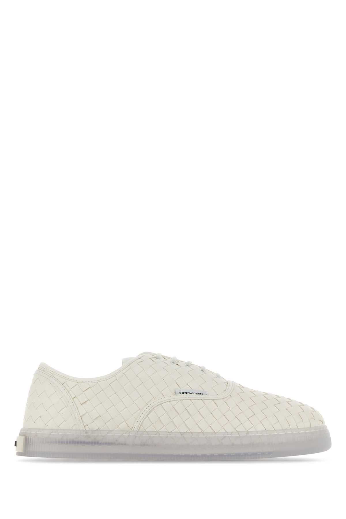 Bottega Veneta White Nappa Leather Serena Sneakers Size US 10 / EU 43 - 1 Thumbnail