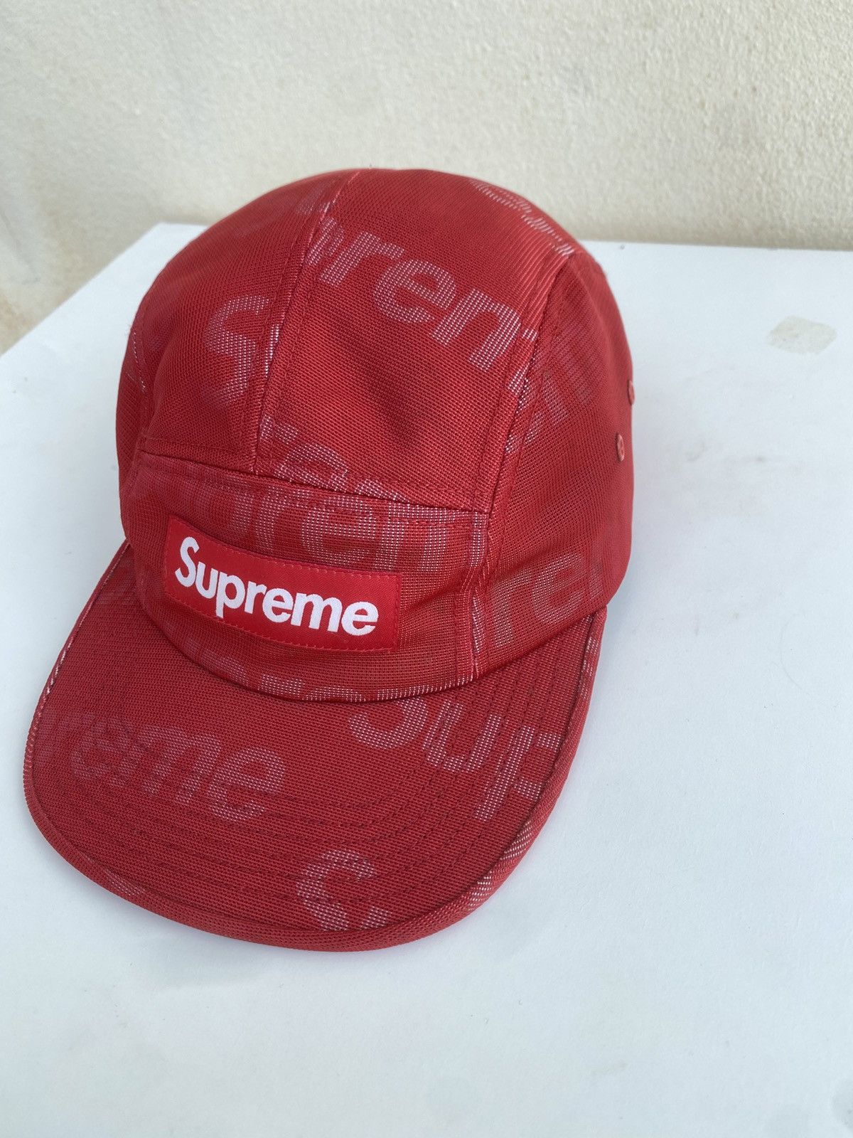 Supreme Rare Supreme Lenticular Logo Camp Cap Red SS19 Size ONE SIZE - 6 Thumbnail