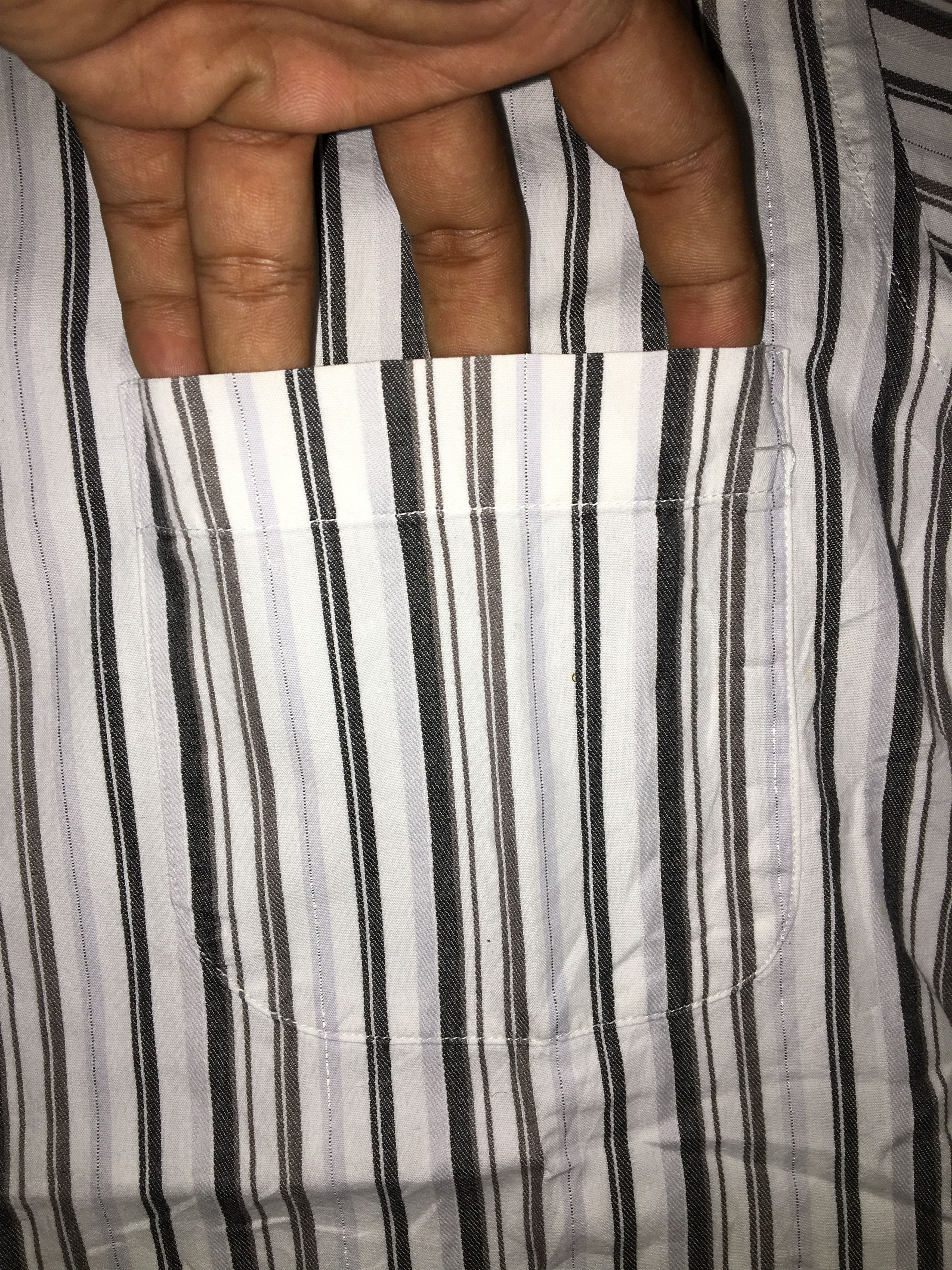 Japanese Brand Chrome Violet Striped Button Ups Size US M / EU 48-50 / 2 - 3 Thumbnail