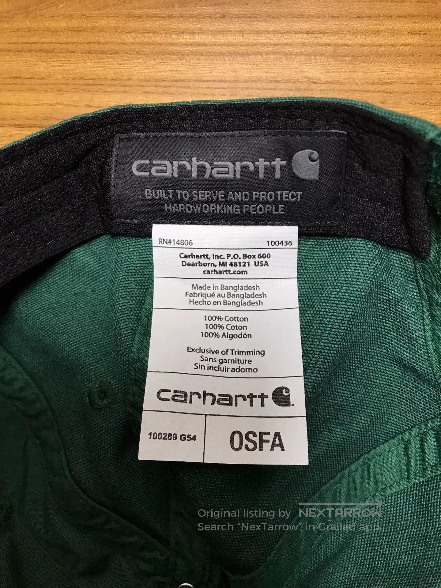 Carhartt Carhartt 100289 G54 Baseball Cap. Size ONE SIZE - 8 Thumbnail