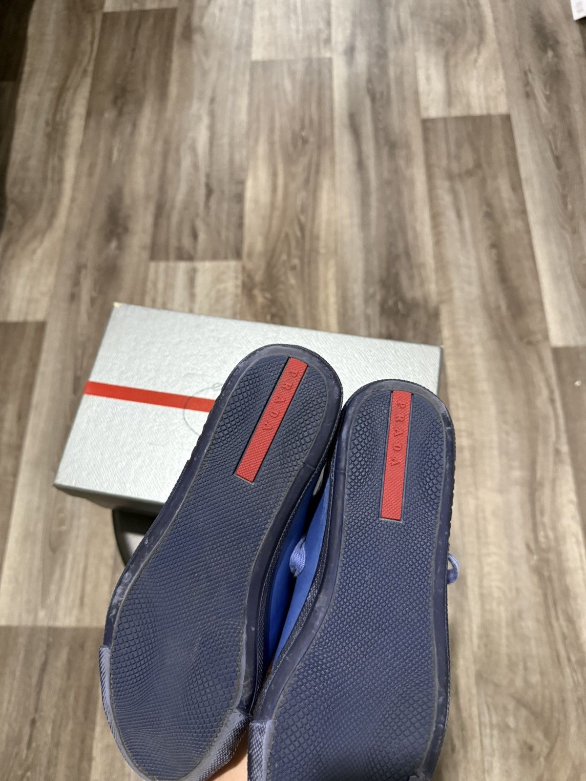 Prada NEW PRADA LEATHER SNEAKERS LOW-TOP BLUE RARE CHANGE COLOR Size US 8 / IT 38 - 11 Thumbnail