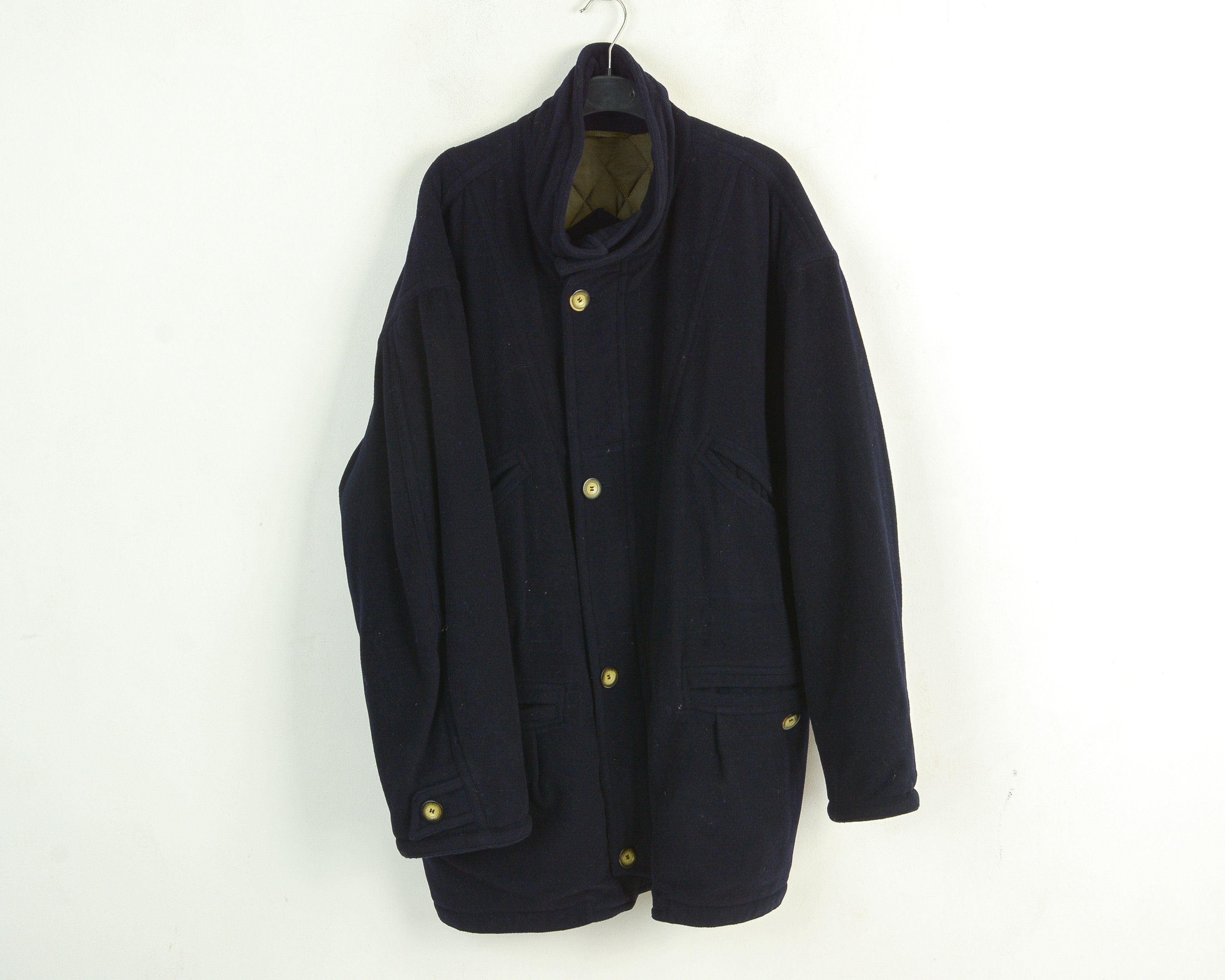 Hugo Boss Malenkow Men L Wool Cashmere Jacket Pea Coat EU 52 Winter Size US L / EU 52-54 / 3 - 2 Thumbnail