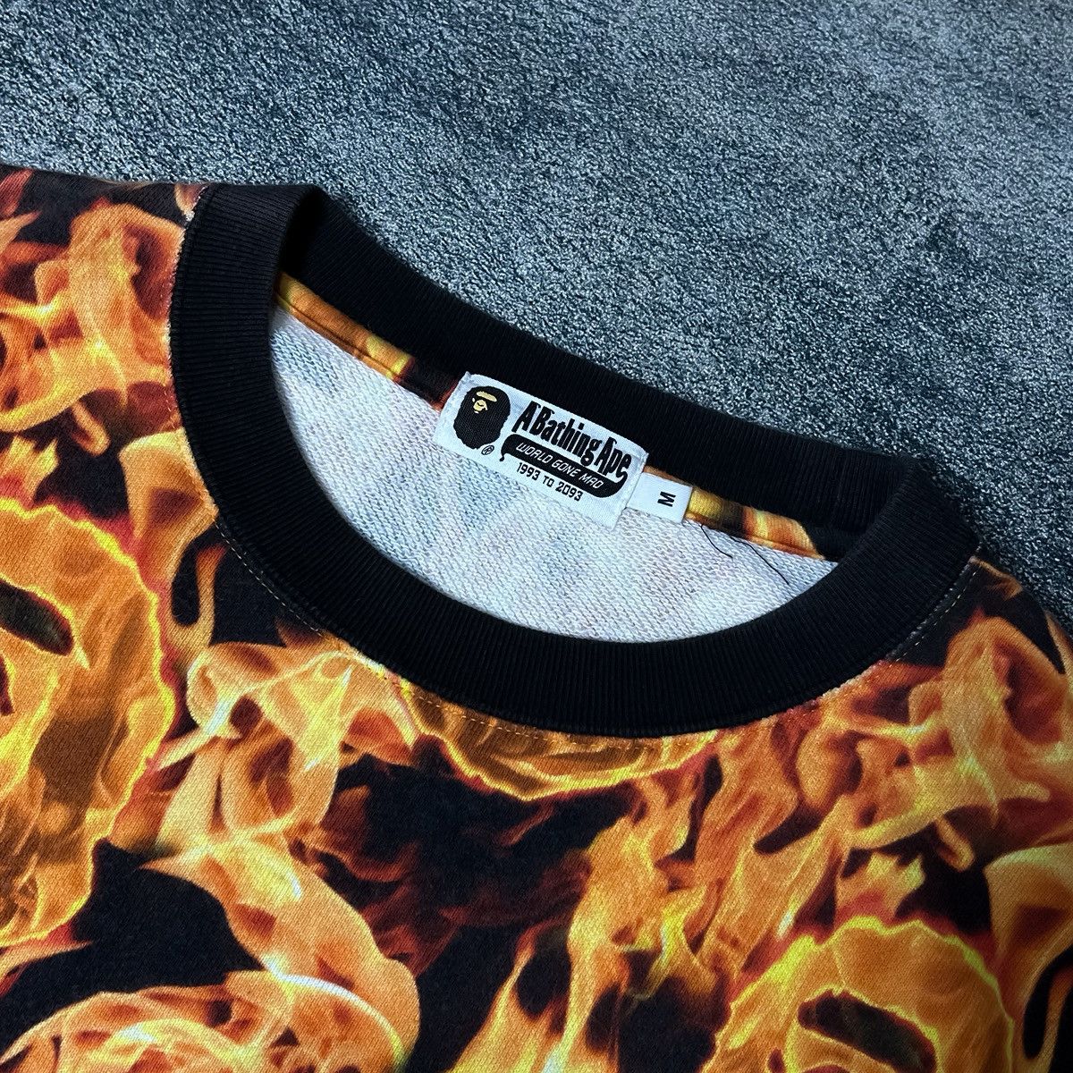 Bape Bape Flame AOP Sweat Shirt Size US M / EU 48-50 / 2 - 7 Thumbnail