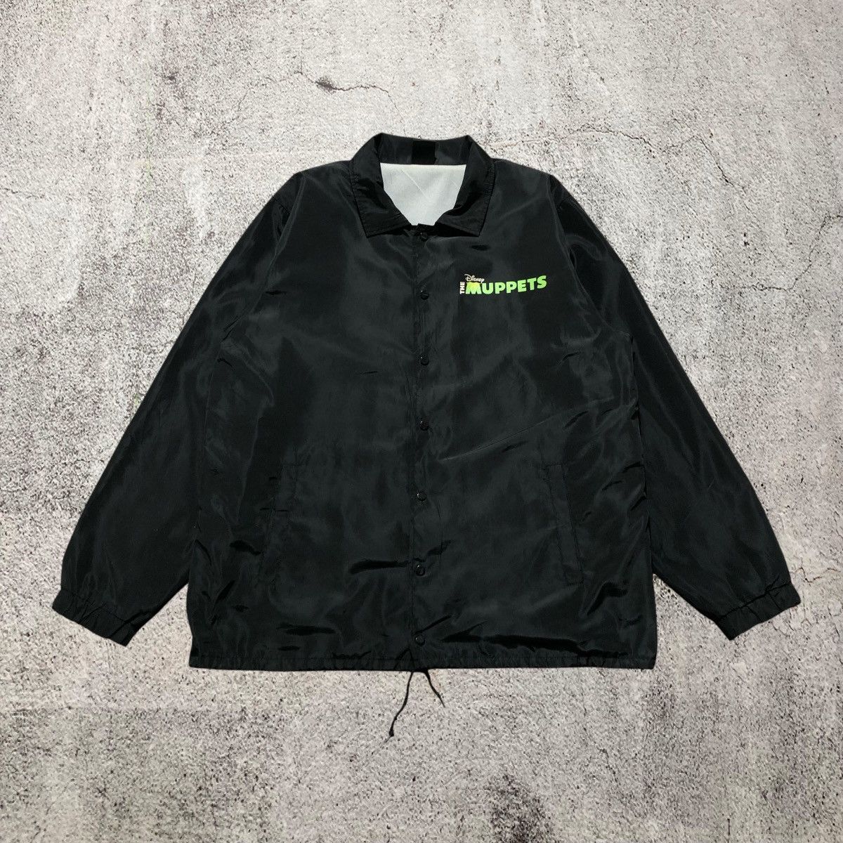 Disney 2000s Disney The Muppets Kermit Big Frame Coach Jacket Black Size US XL / EU 56 / 4 - 6 Thumbnail