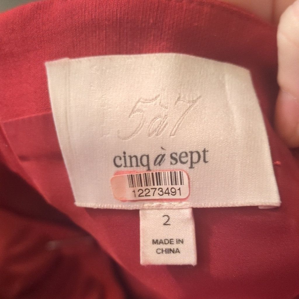 Cinq a Sept Cinq a Sept Dakota red dress size 2 Size XS / US 0-2 / IT 36-38 - 5 Thumbnail