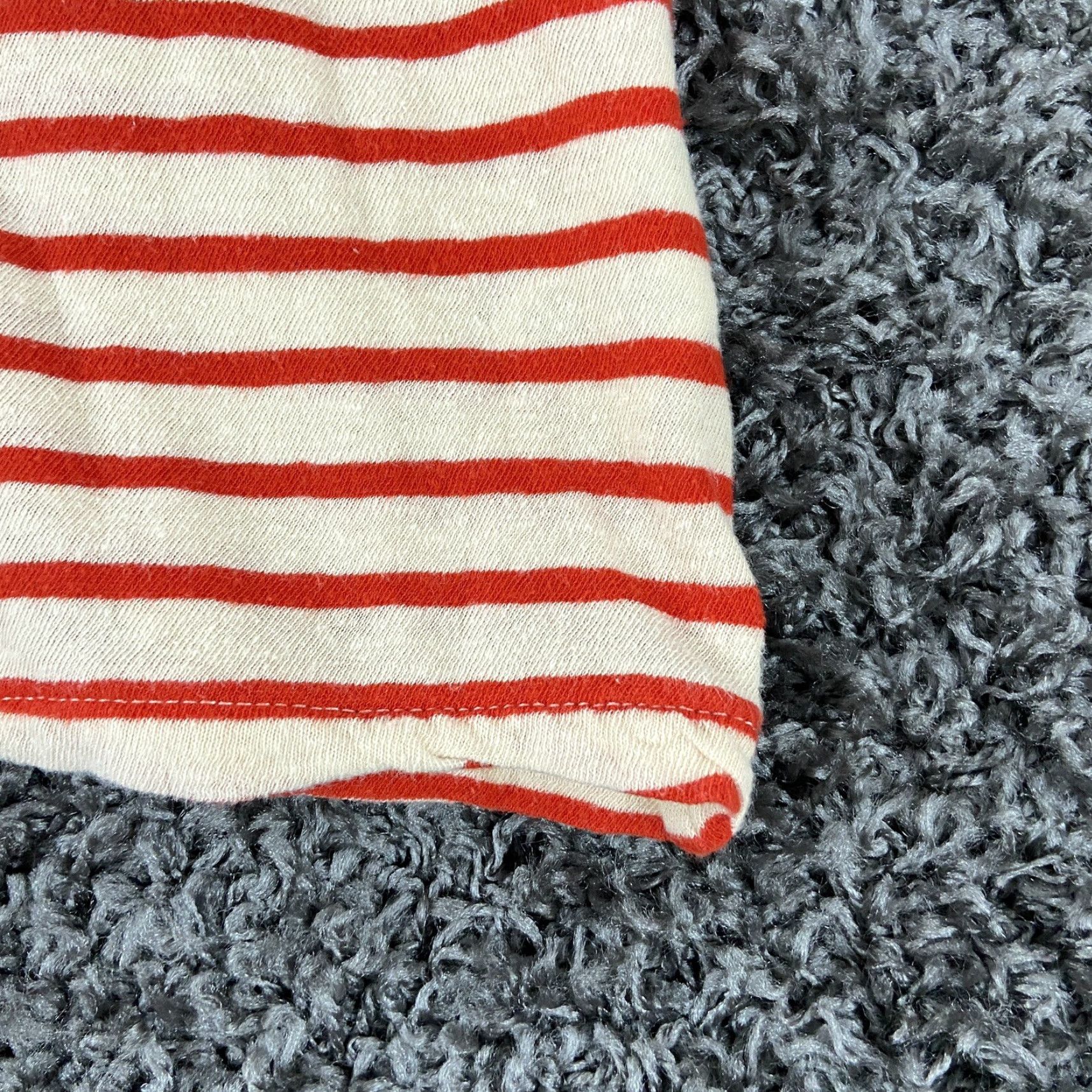 Madewell Madewell Blouse Women’s XXS Short Sleeves Multicolor Striped White Red Colorful Colorful Mens? No gender. End with Women or Girls if applicable. Size XXS / US 00 / IT 34 - 2 Thumbnail