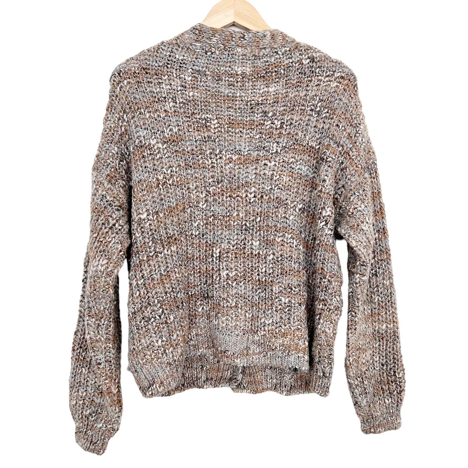 Other Elsamanda Tan Knit Wool Blend Cardigan Sz L Size L / US 10 / IT 46 - 5 Thumbnail