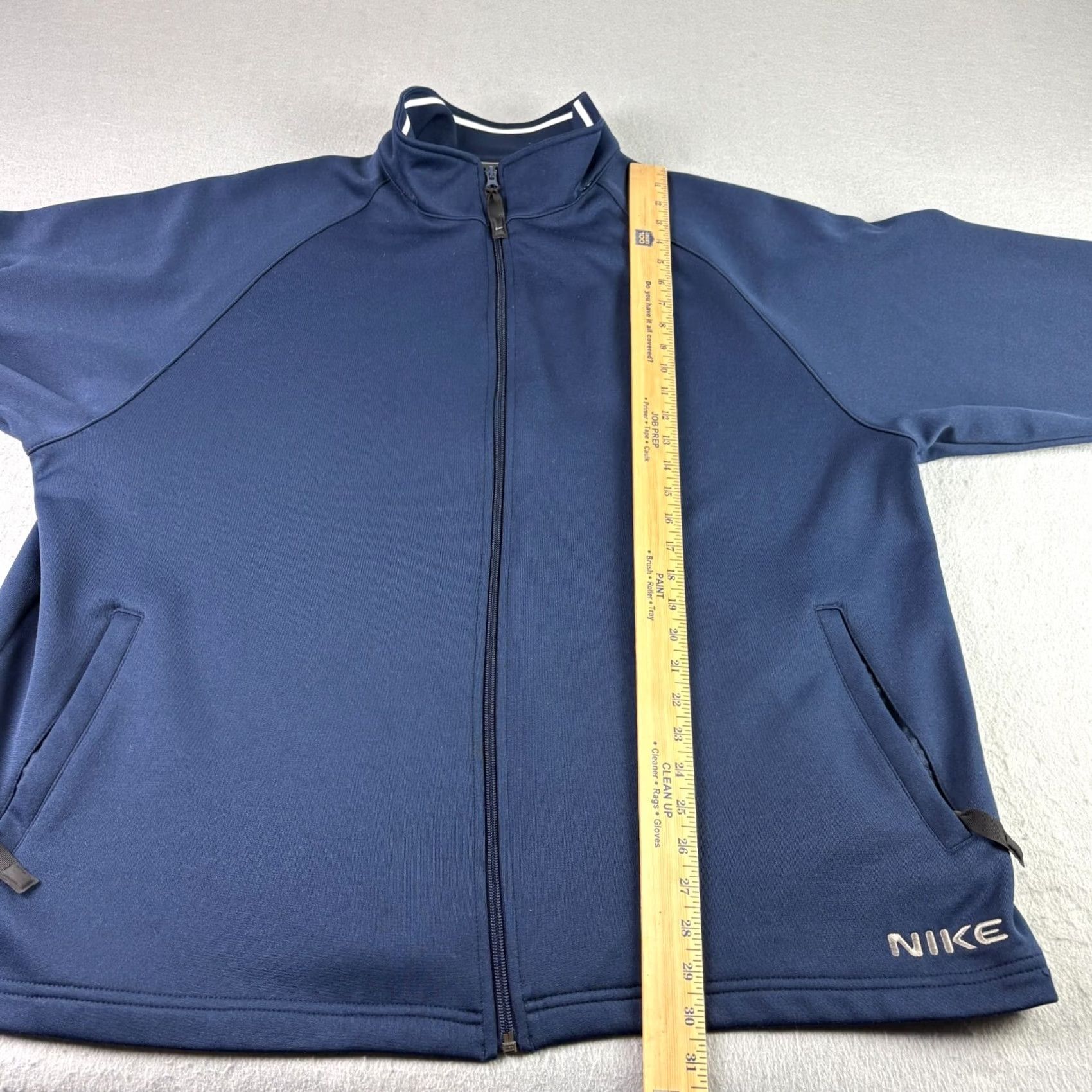 Nike VINTAGE Nike Track Jacket Mens XL Blue Full Zip Embroidered Logo Coat Y2K Size US XL / EU 56 / 4 - 7 Thumbnail