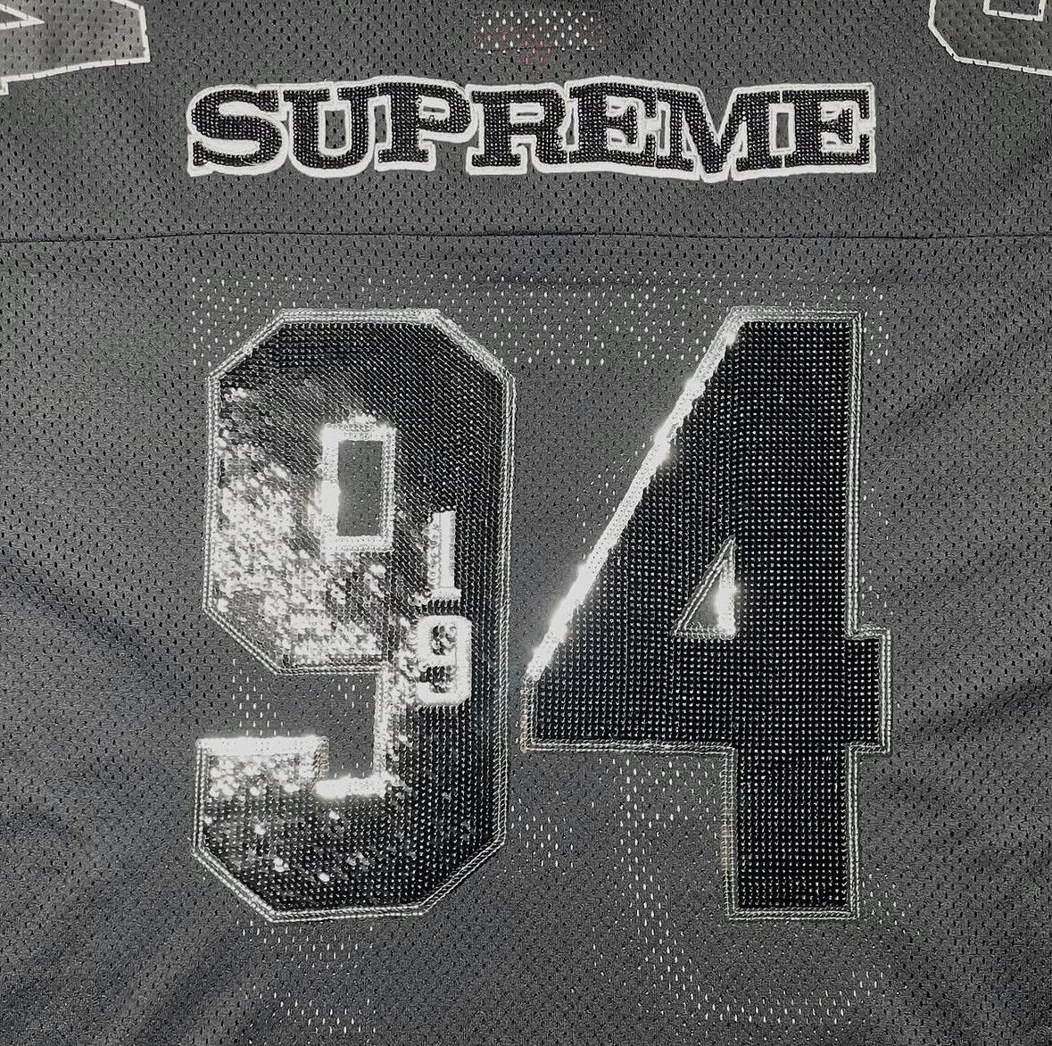 Supreme Supreme Black Sequin Football Jersey Size US L / EU 52-54 / 3 - 4 Thumbnail