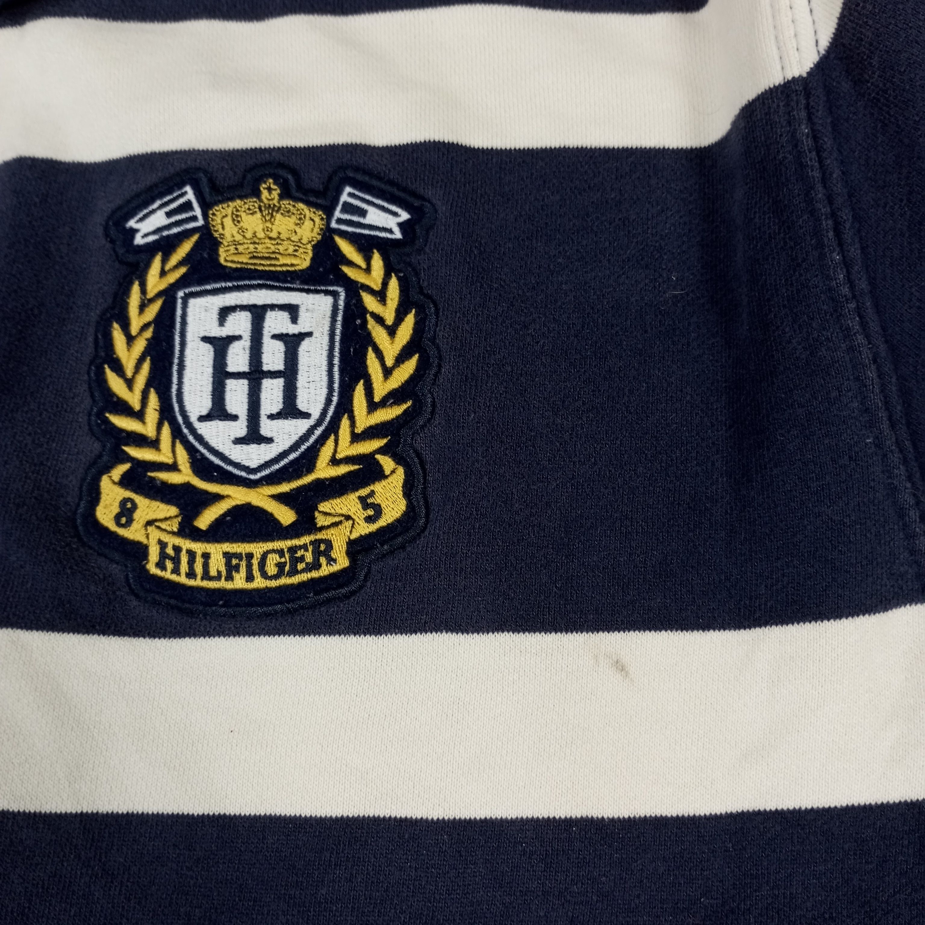 Tommy Hilfiger Tommy Hilfiger Center Spellout Stripes Design Hoodies Size US XL / EU 56 / 4 - 6 Thumbnail