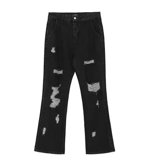 Jean vintage japanese style punk pants with print Size US 32 / EU 48 - 2 Thumbnail