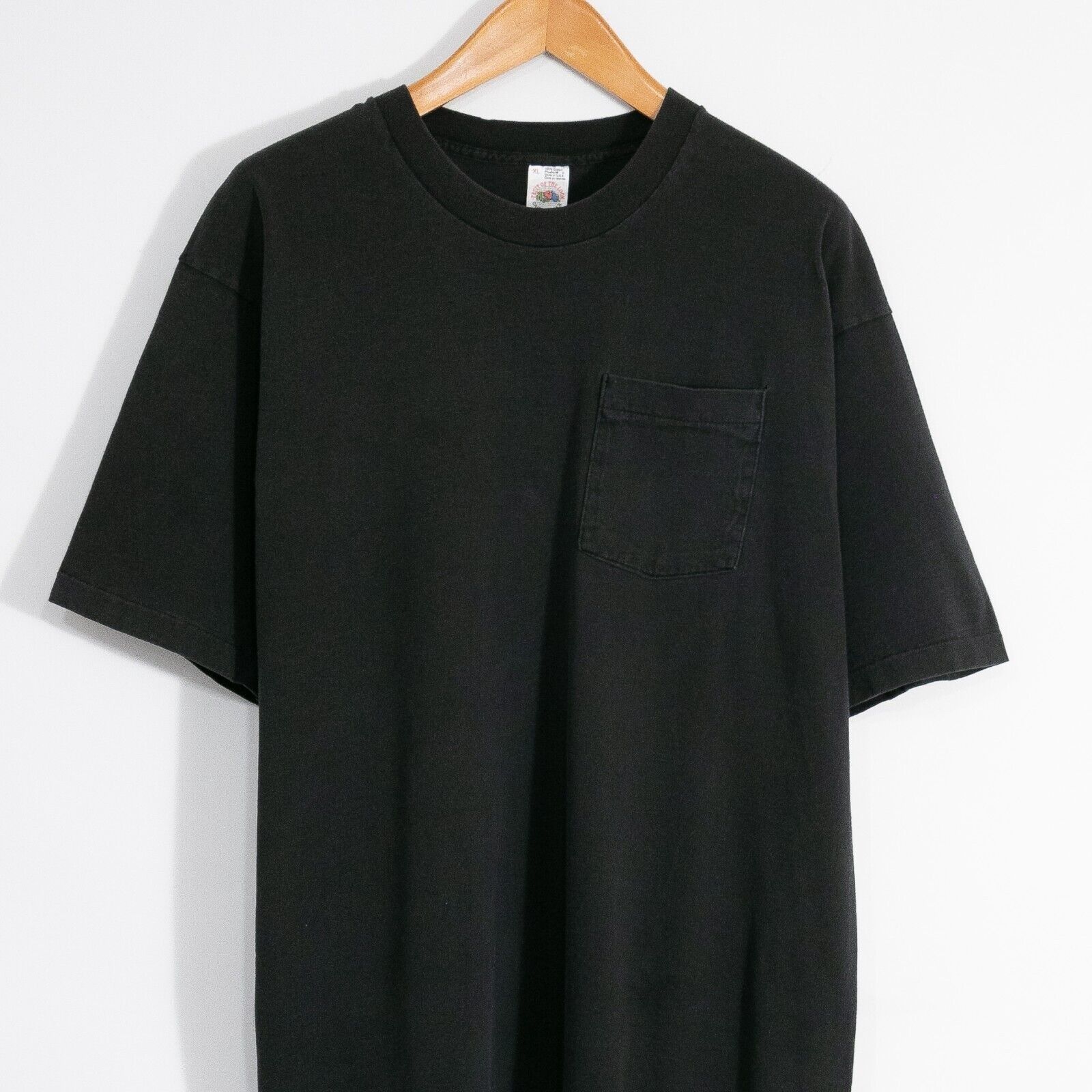Vintage Vintage 90s Fruit of the Loom Blank T Shirt XL - Distressed Size US M / EU 48-50 / 2 - 2 Thumbnail