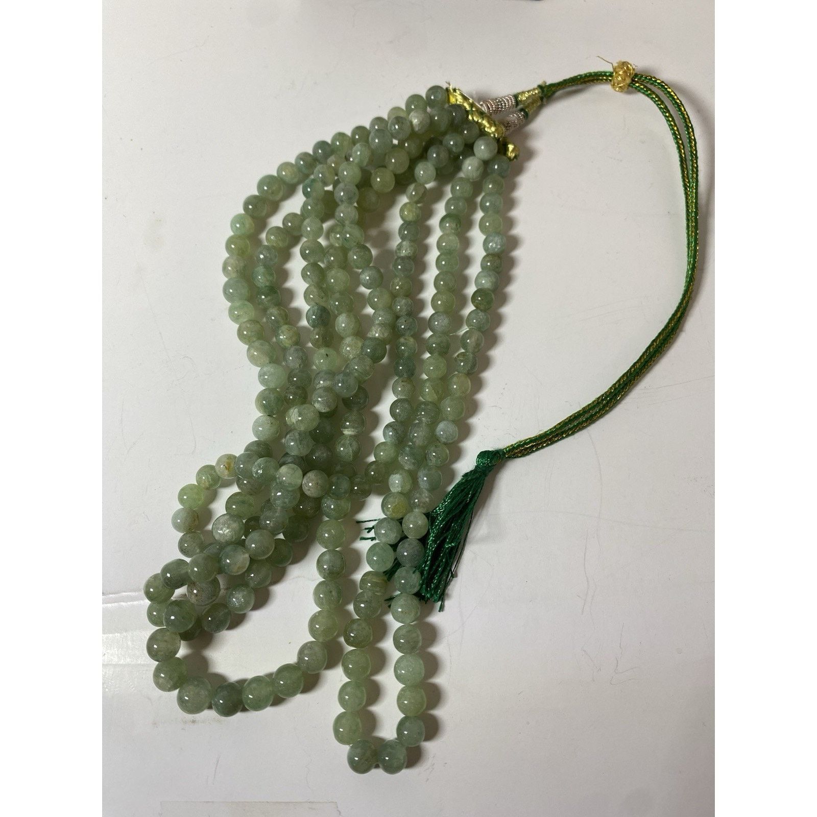 Other Natural Green Jadeite Beaded Multi Strand Necklace Size ONE SIZE - 2 Thumbnail