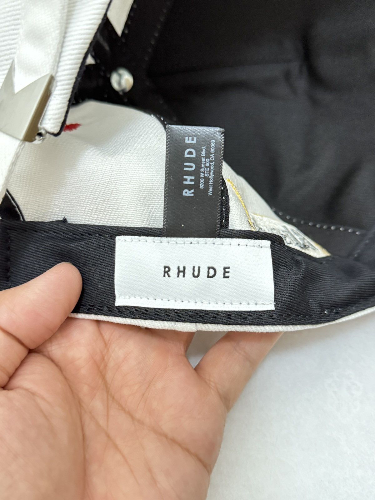 Rhude Rhude Trucker Hat Racing White/Red Size ONE SIZE - 6 Thumbnail