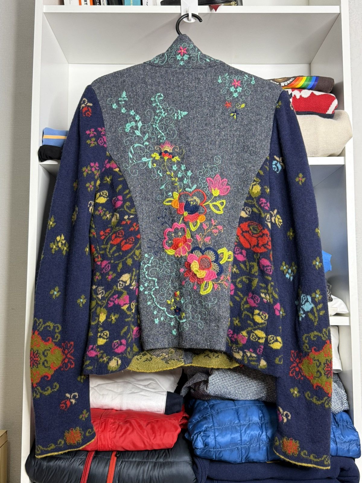 Other Ivko? Floral pattern wool knit womens cardigans Ivko style Size L / US 10 / IT 46 - 10 Thumbnail