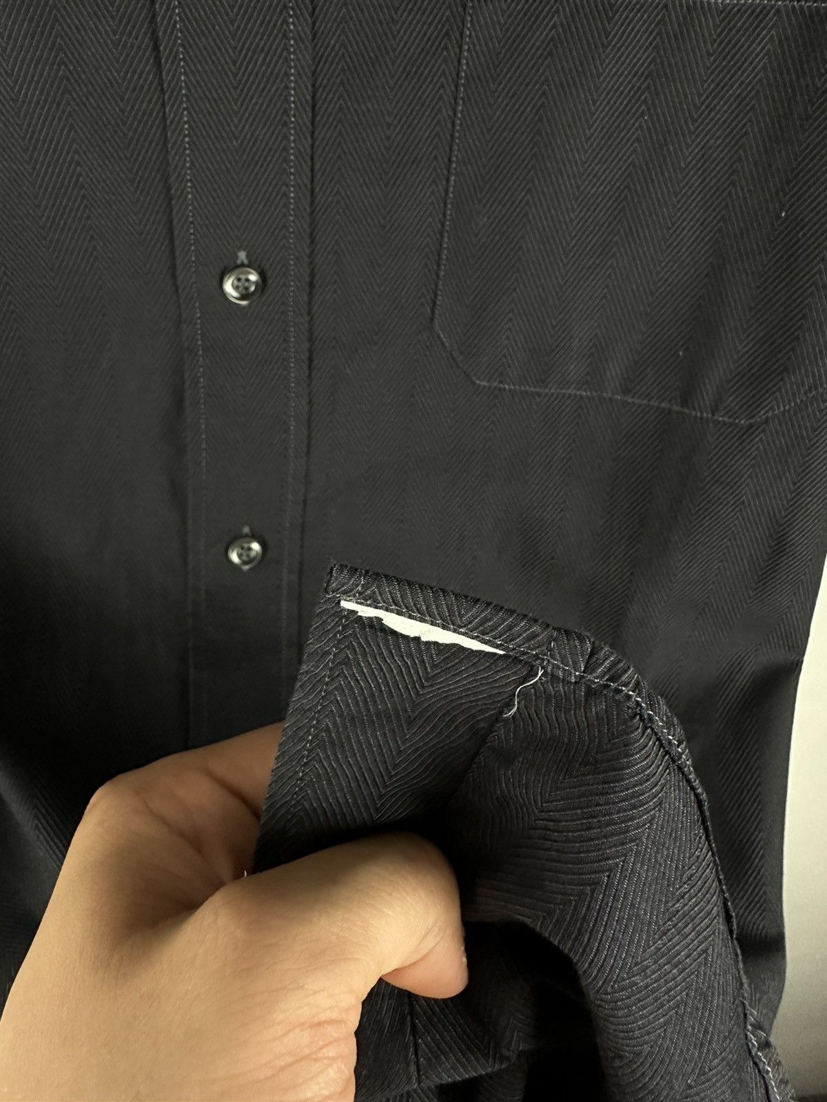 Givenchy × Vintage Givenchy Button Up Shirt Grey With Logo Fits Large Size US XL / EU 56 / 4 - 6 Thumbnail