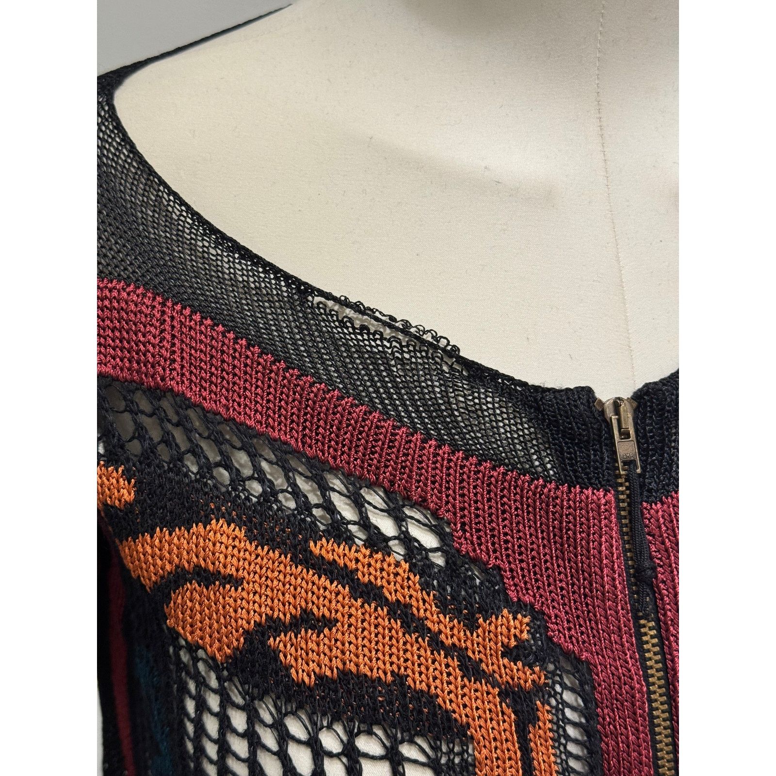 Jean Paul Gaultier A/W2007 Jean Paul Gaultier intarsia crochet knitted cardigan Size M / US 6-8 / IT 42-44 - 6 Thumbnail