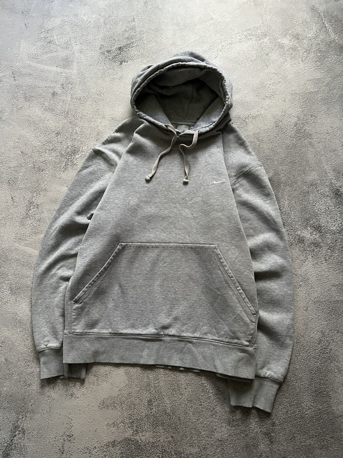Nike × Vintage Vintage Y2k Nike 🤍 Mini Swoosh Basic Blank Hoodie 00’s Size US XL / EU 56 / 4 - 2 Thumbnail