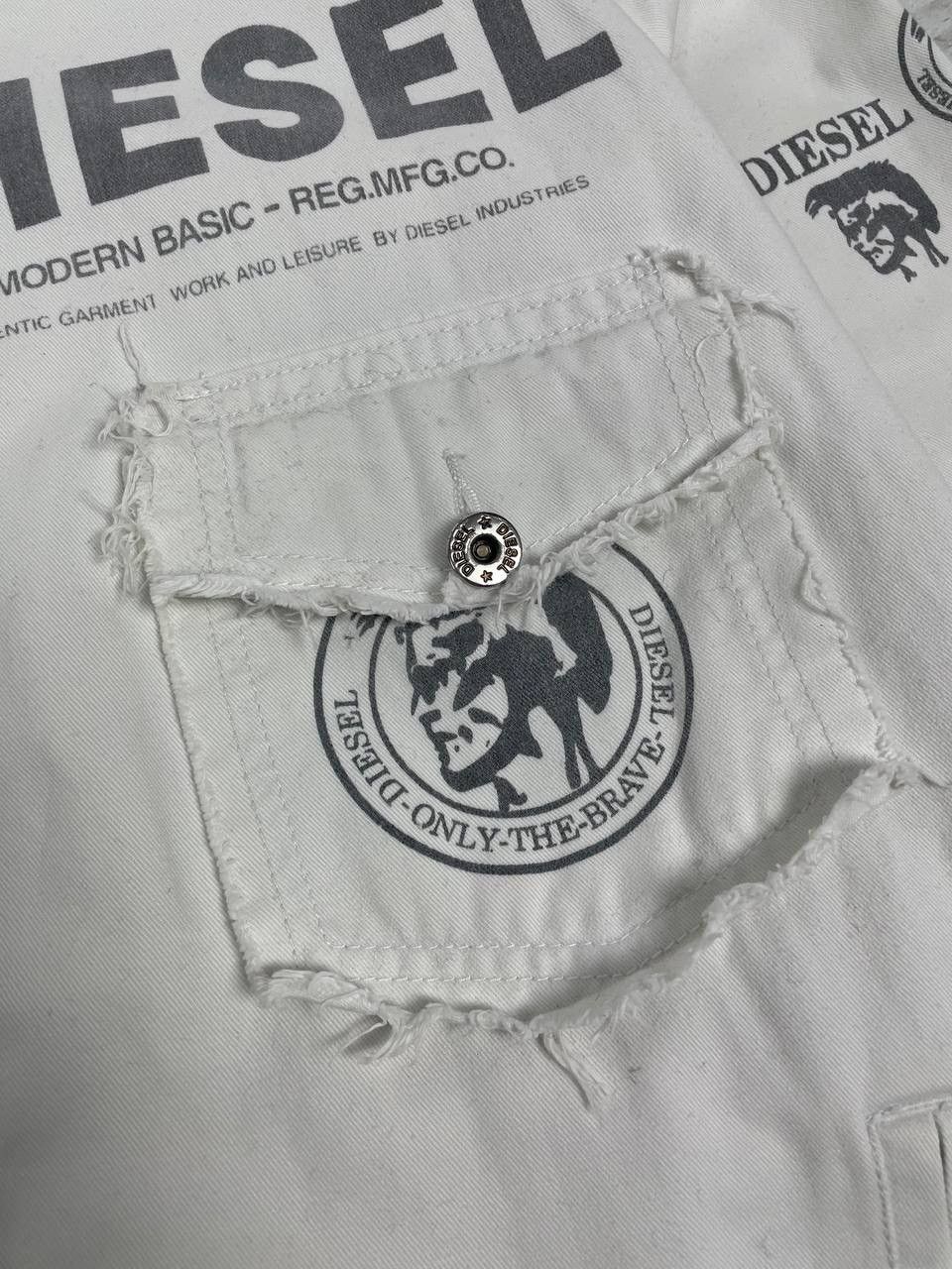 Diesel Vintage Diesel Denim Jacket Big Logo Y2K Japan Size US S / EU 44-46 / 1 - 10 Thumbnail