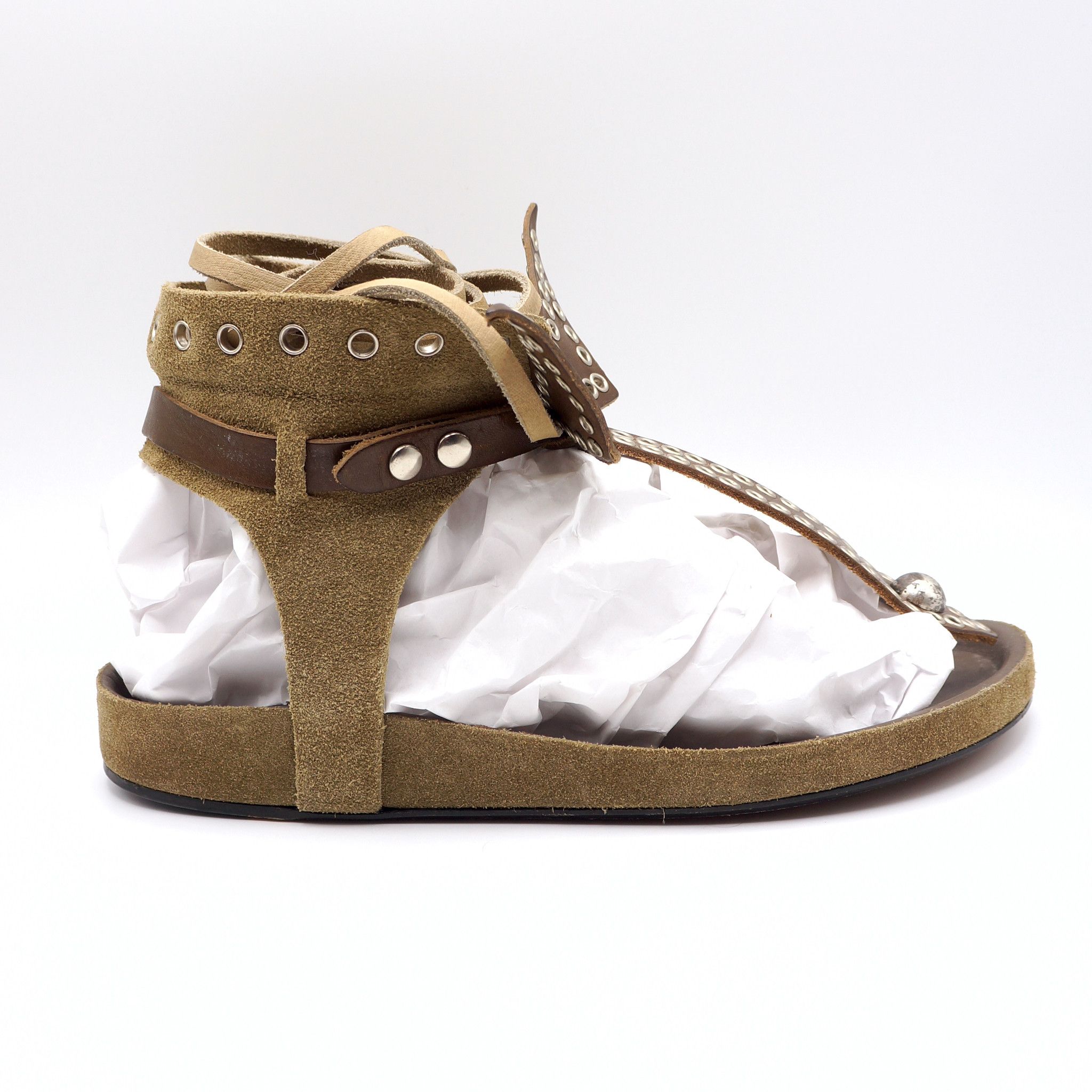 Isabel Marant Suede & Leather Tie-Up Size US 6 / IT 36 - 3 Thumbnail