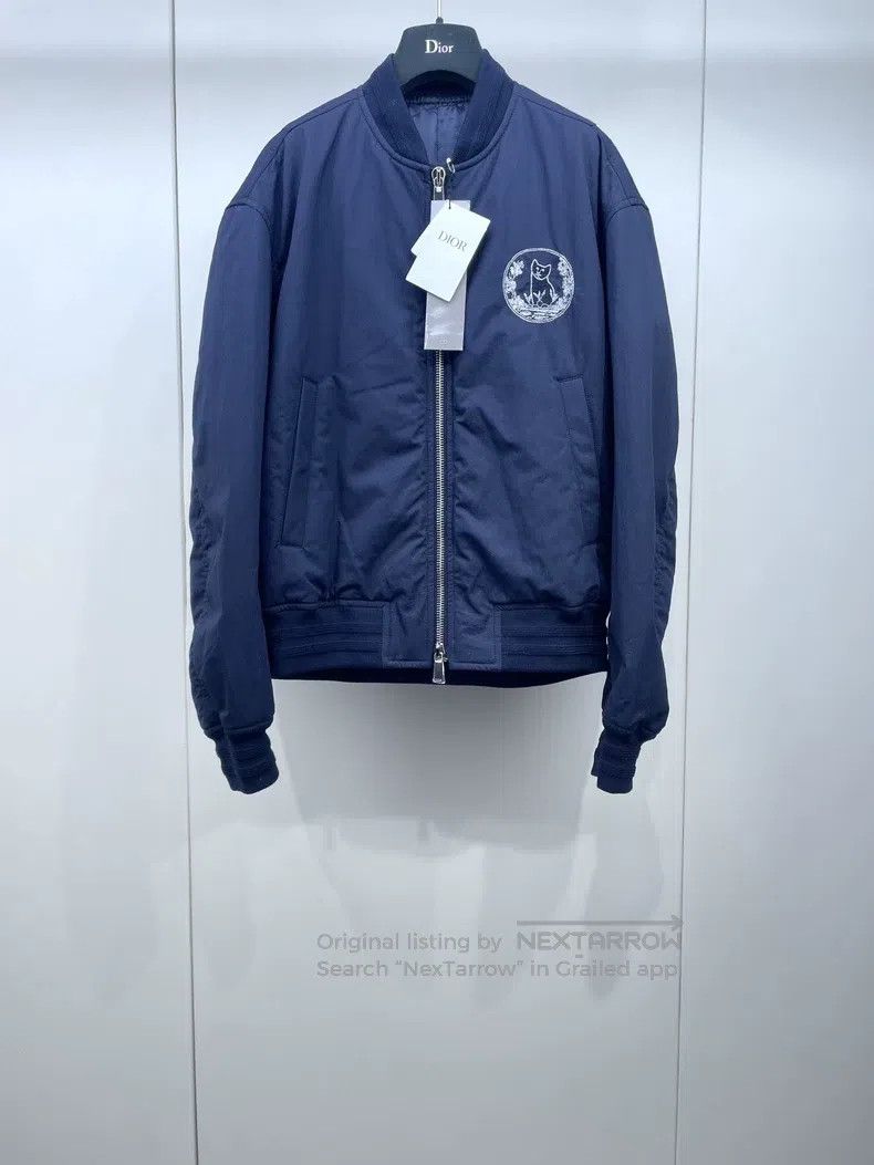 Dior Dior Dark blue flying zipper jacket Size US M / EU 48-50 / 2 - 1 Thumbnail