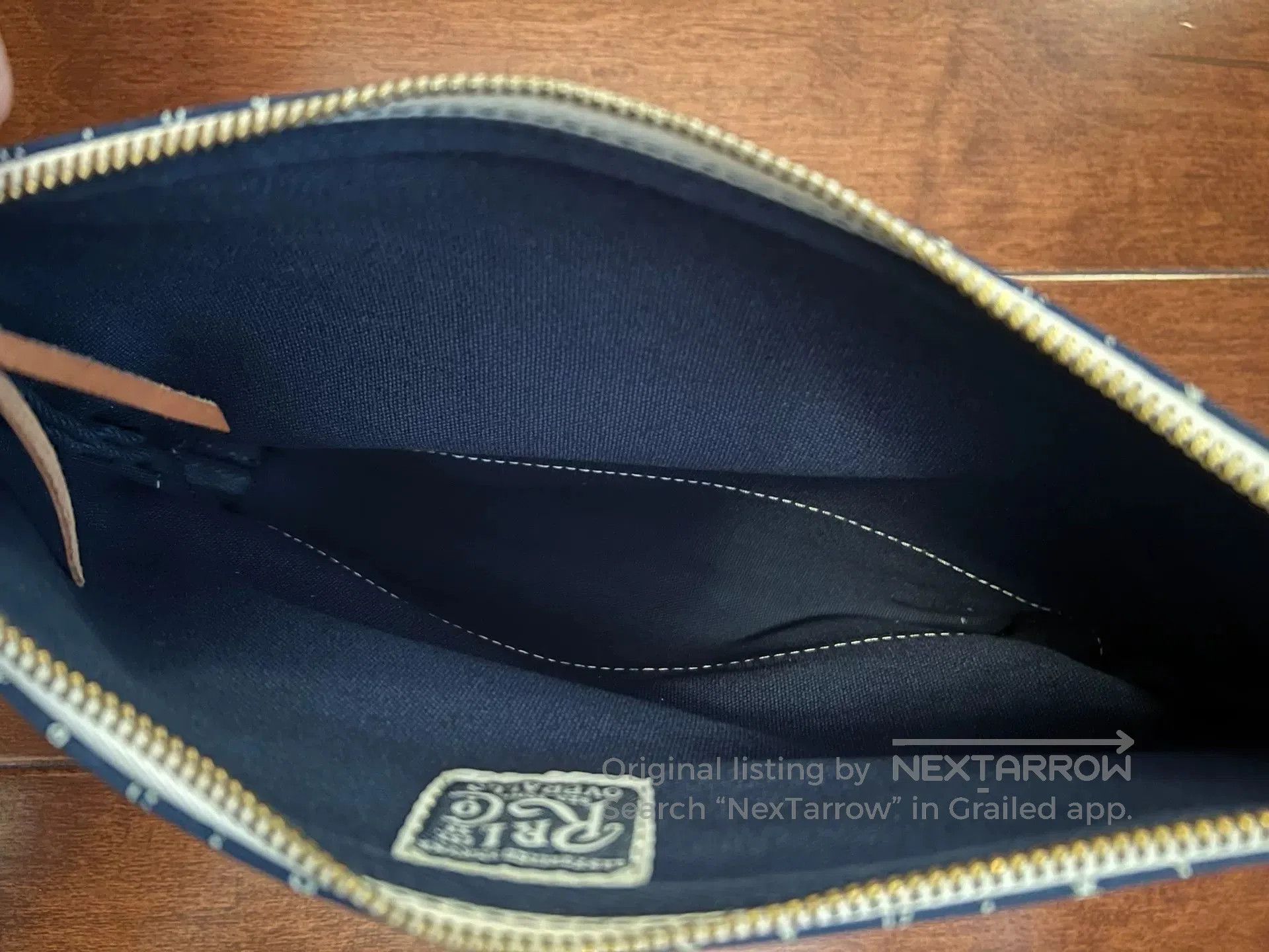 RRL Ralph Lauren RRL Indigo Anchor Canvas Handbag. Size ONE SIZE - 4 Thumbnail