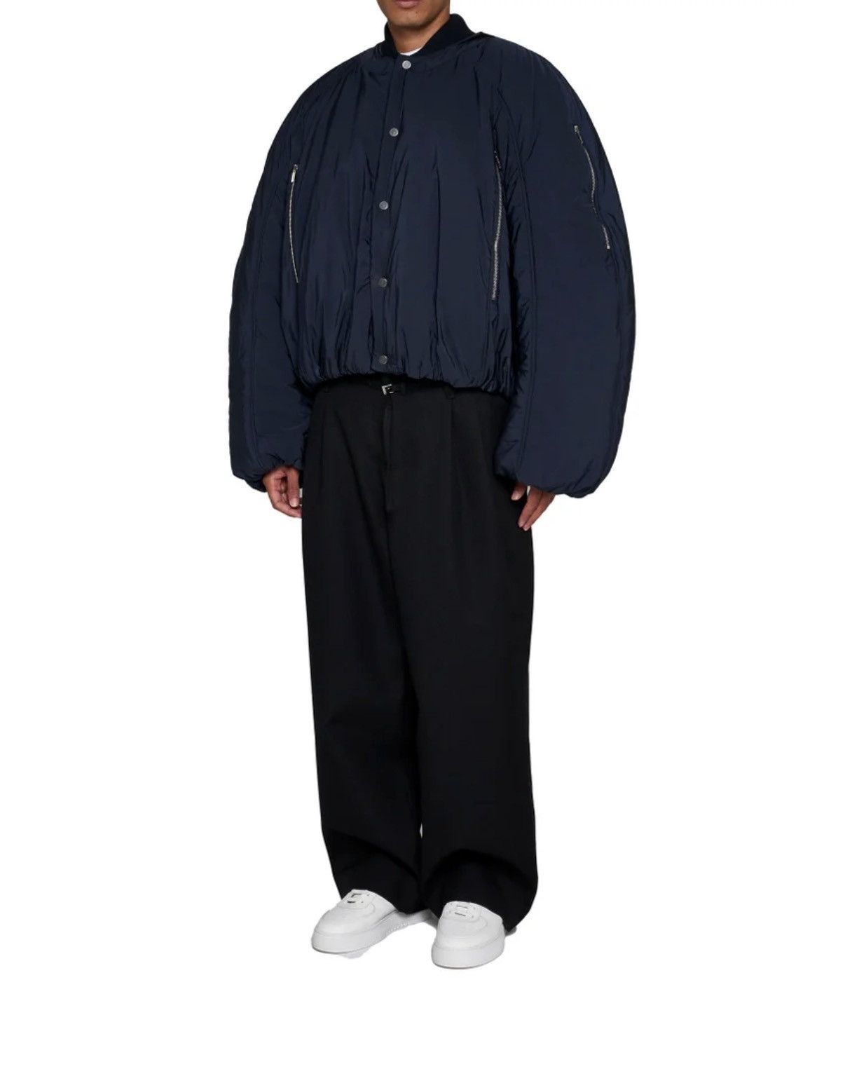 Jacquemus Jacquemus Croissant puffer bomber jacket Dark Navy Size US L / EU 52-54 / 3 - 10 Thumbnail