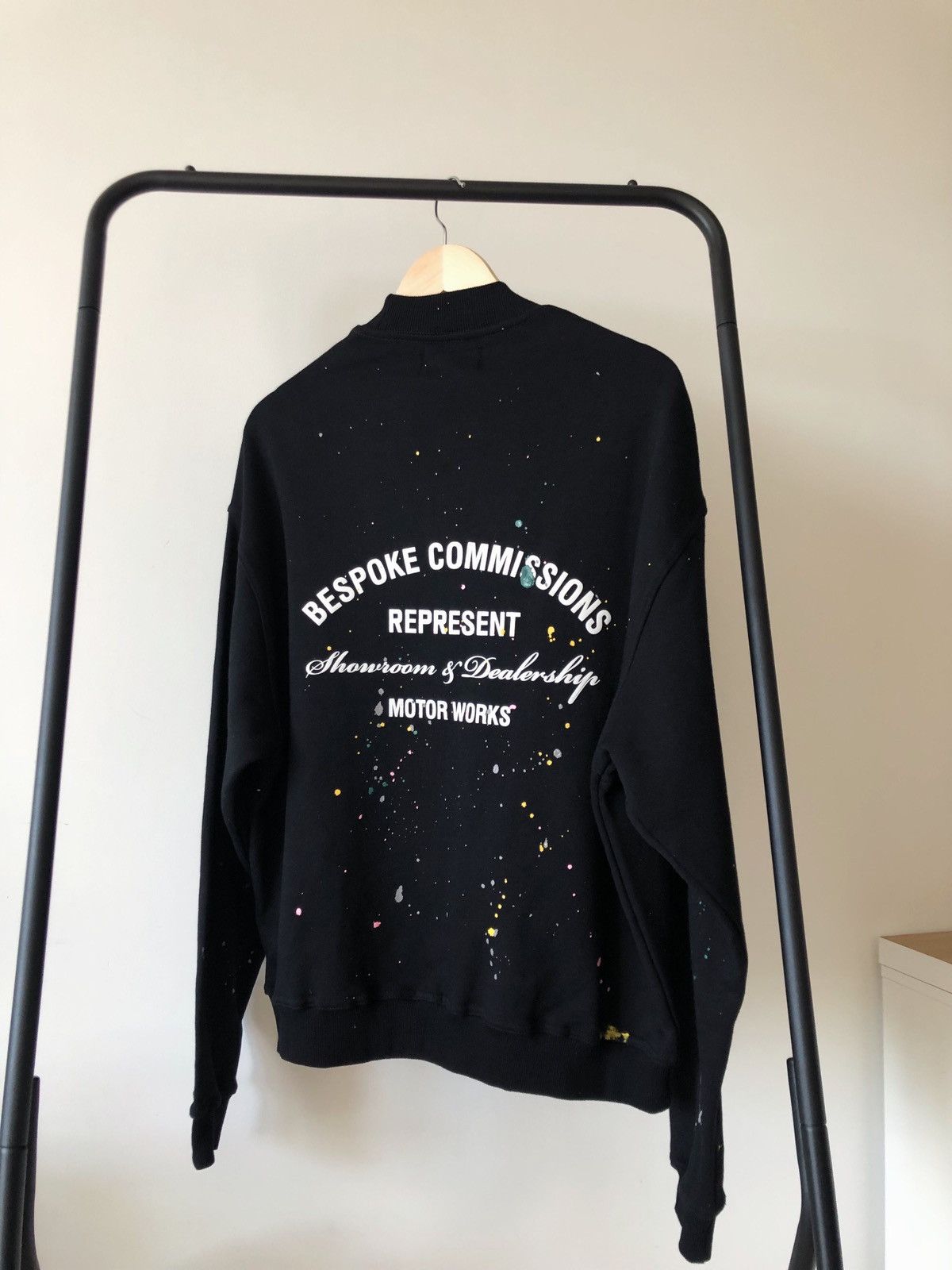 image of Represent Clo Represent Bespoke Commissions Sweatshirt Big Logo Size S in Black, Men's
