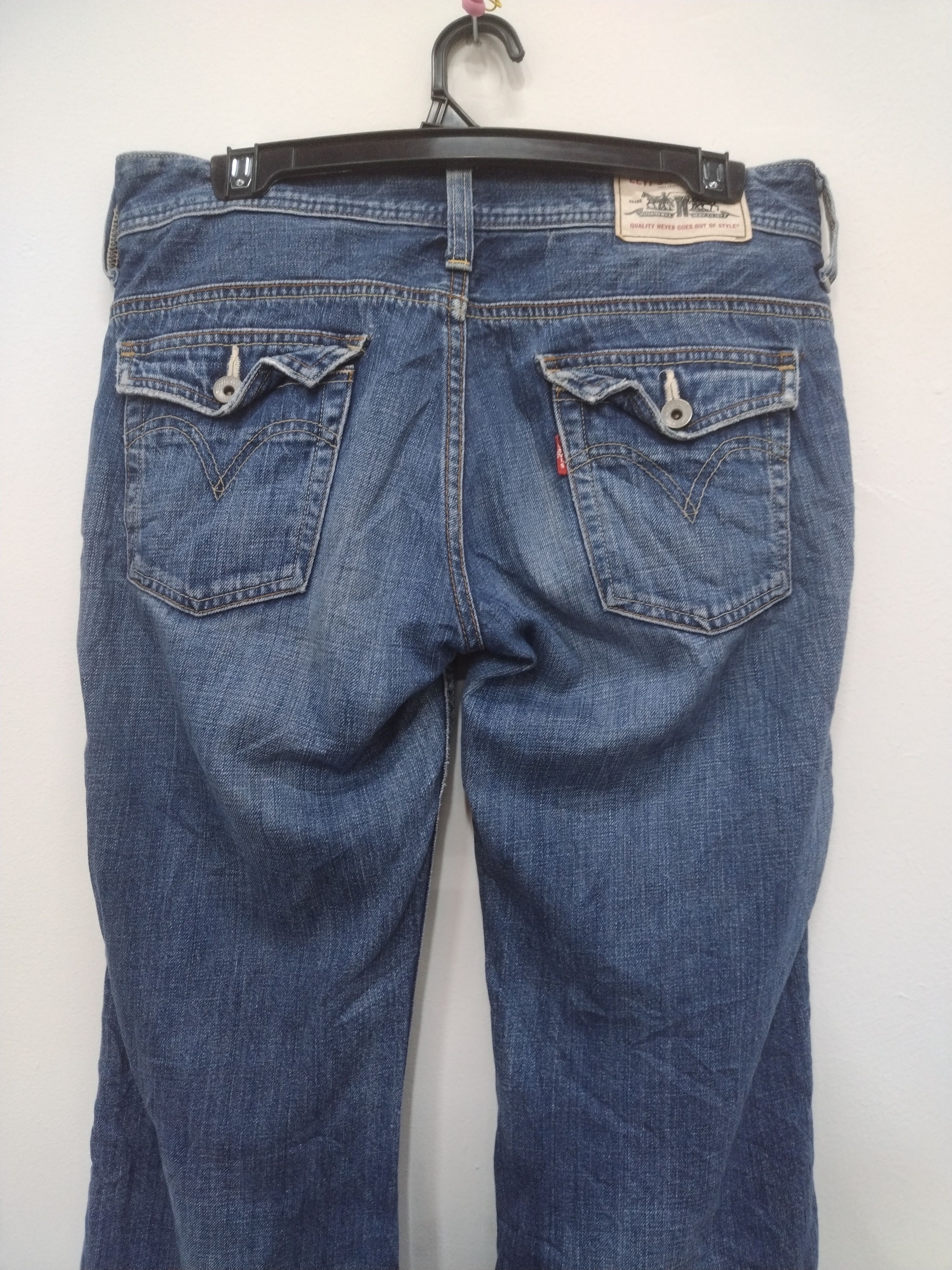 Levi's × Vintage NICE VTG LEVI'S Zipper Flared Denim Nice rare pocket design Size 30" / US 8 / IT 44 - 14 Thumbnail