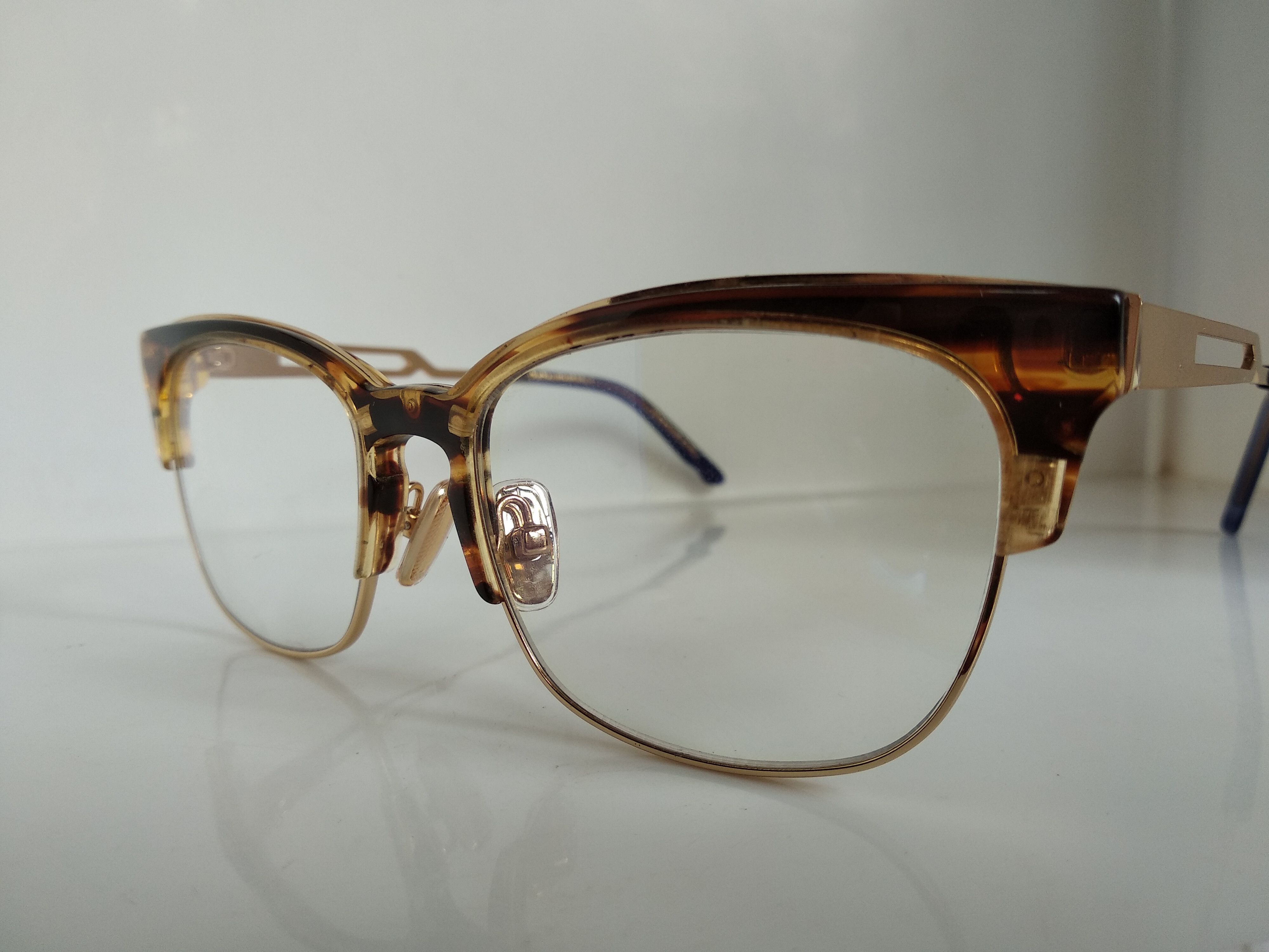Other COCO AND BREEZY Mod Malcolm X Brown Gold Eyeglasses Frame Size ONE SIZE - 3 Thumbnail