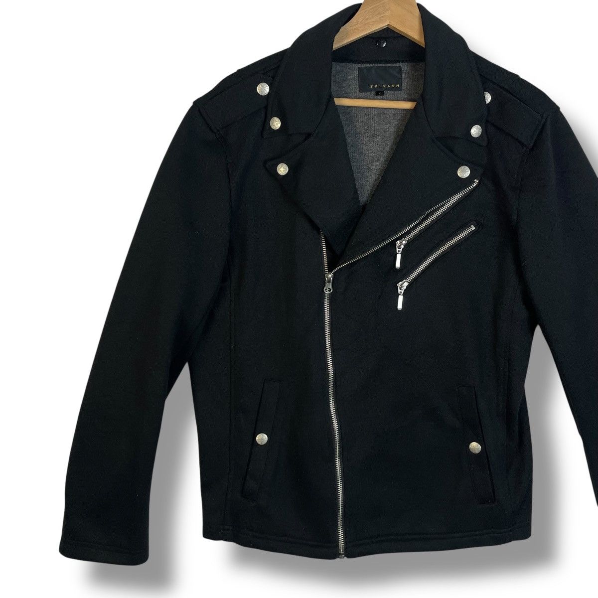 If Six Was Nine 🇯🇵 SPINASH MOLESKIN DOUBLE COLLAR PUNK GOTHIC JACKET Size US L / EU 52-54 / 3 - 6 Thumbnail