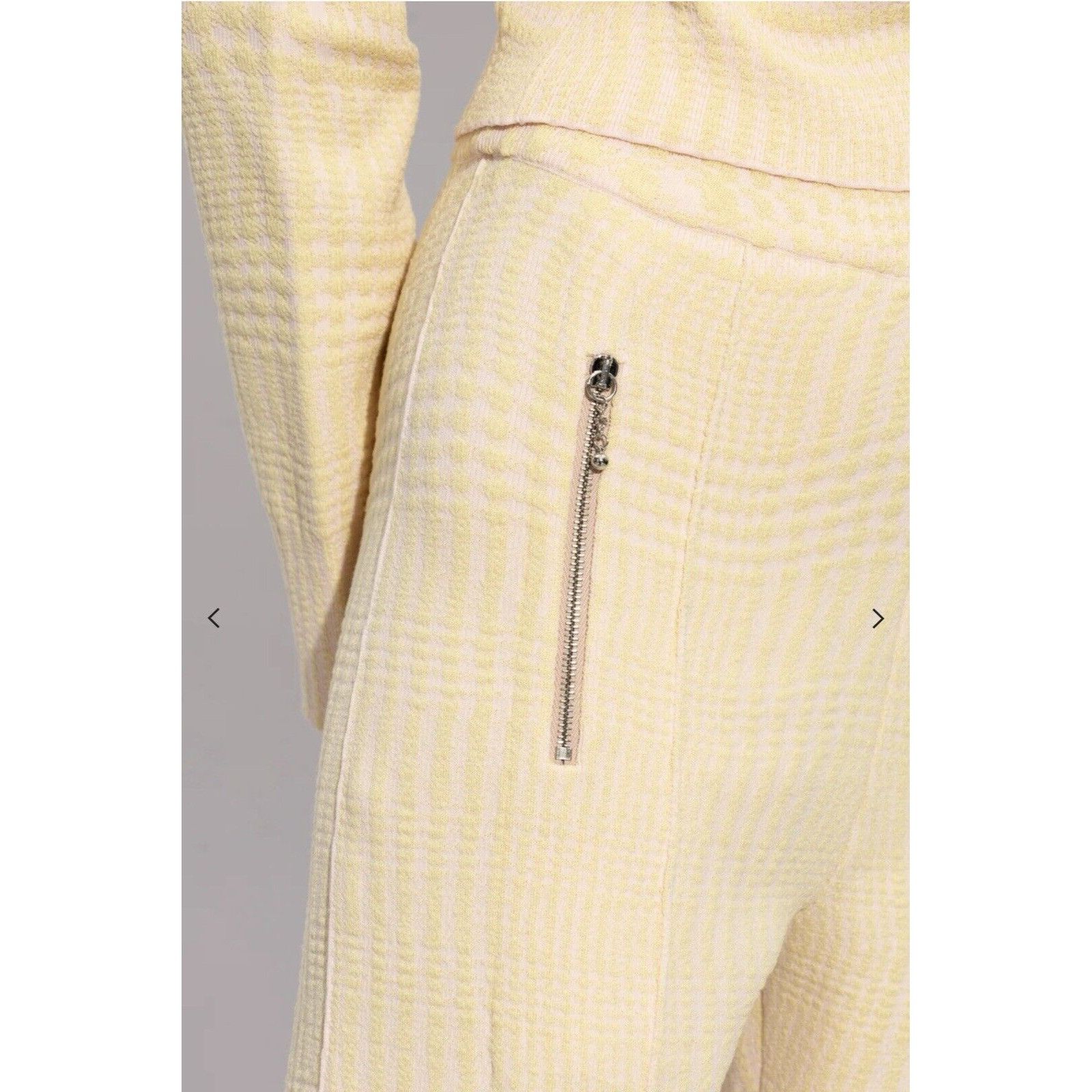 Burberry Burberry Houndstooth Jacquard High Waisted Trousers Small Pi Size 27" / US 4 / IT 40 - 4 Thumbnail