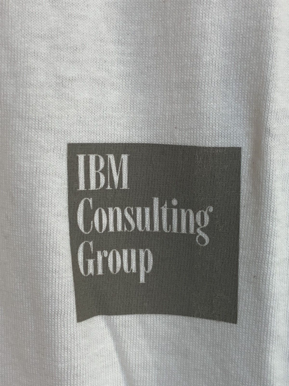 Vintage *RARE* Vintage 90s IBM Consulting Group Single Stitch Shirt Size US XL / EU 56 / 4 - 3 Thumbnail