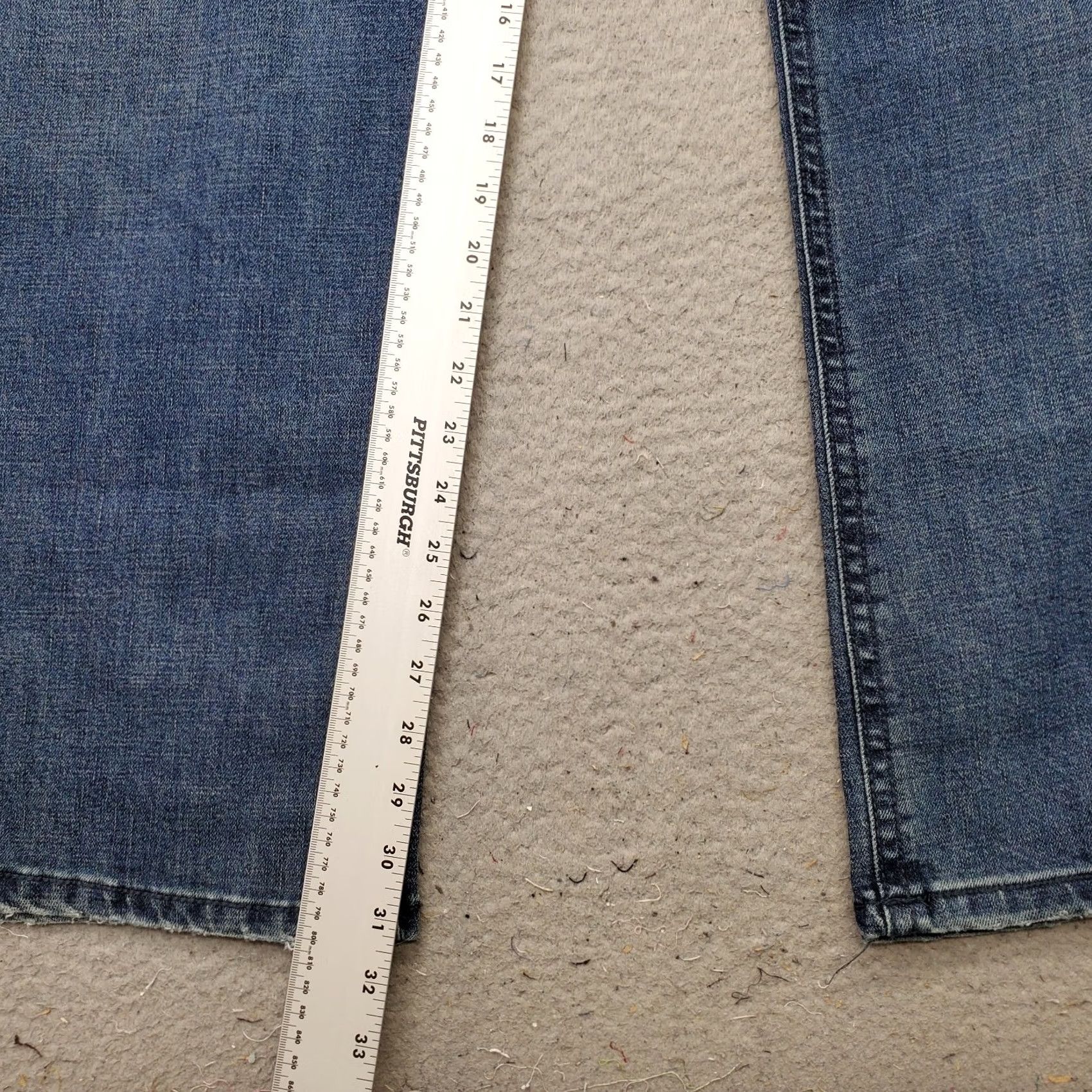 Denime Axel Jeans Mens 40x32 Bootcut Denim Stretch Slim 5-Pocket Blue Medium Wash Casual Ready-to-Wear Mens Size US 40 / EU 56 - 4 Thumbnail