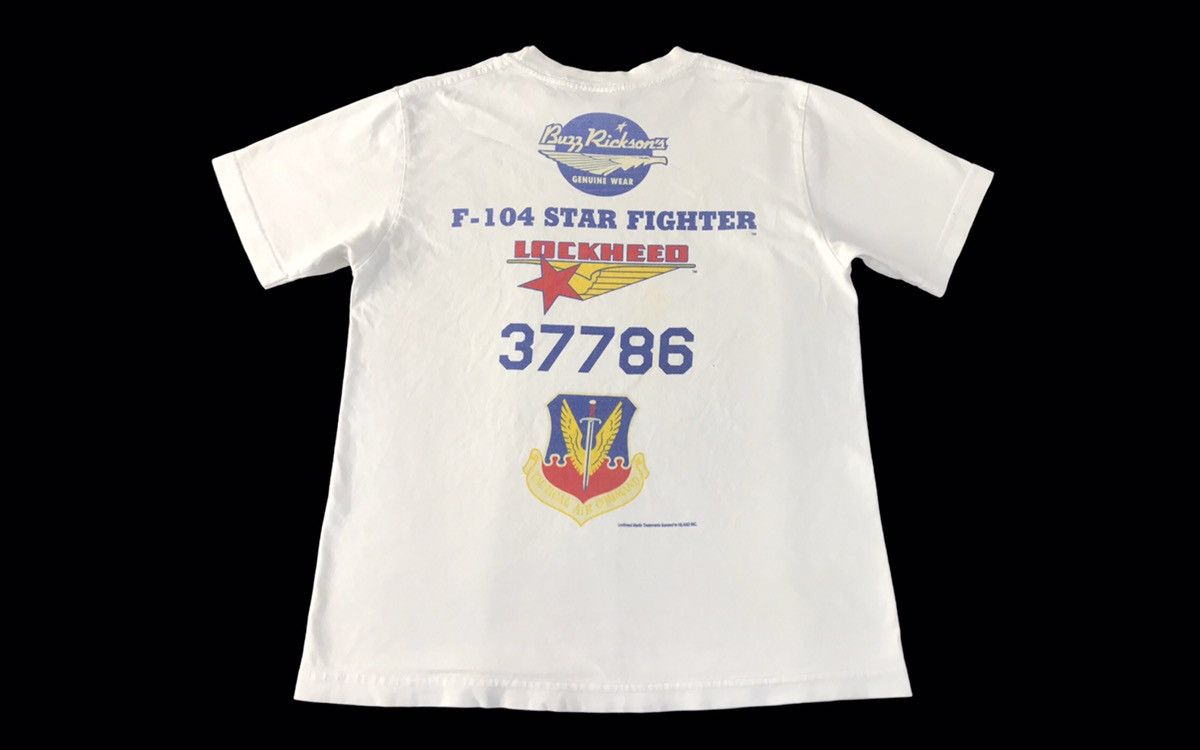 Buzz Rickson's Buzz Rickson Lockheed Martin F104 Fighter Jet Big Logo Size US S / EU 44-46 / 1 - 1 Thumbnail