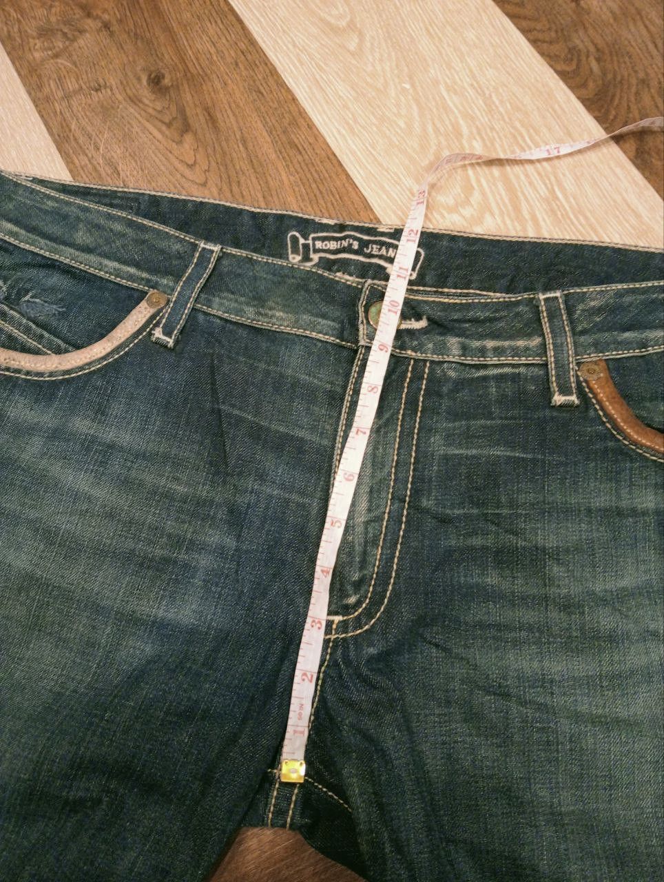 Robins Jeans VINTAGE ROBIN'S JEAN LEATHER POCKET CROPPED PANTS Size US 38 / EU 54 - 14 Thumbnail
