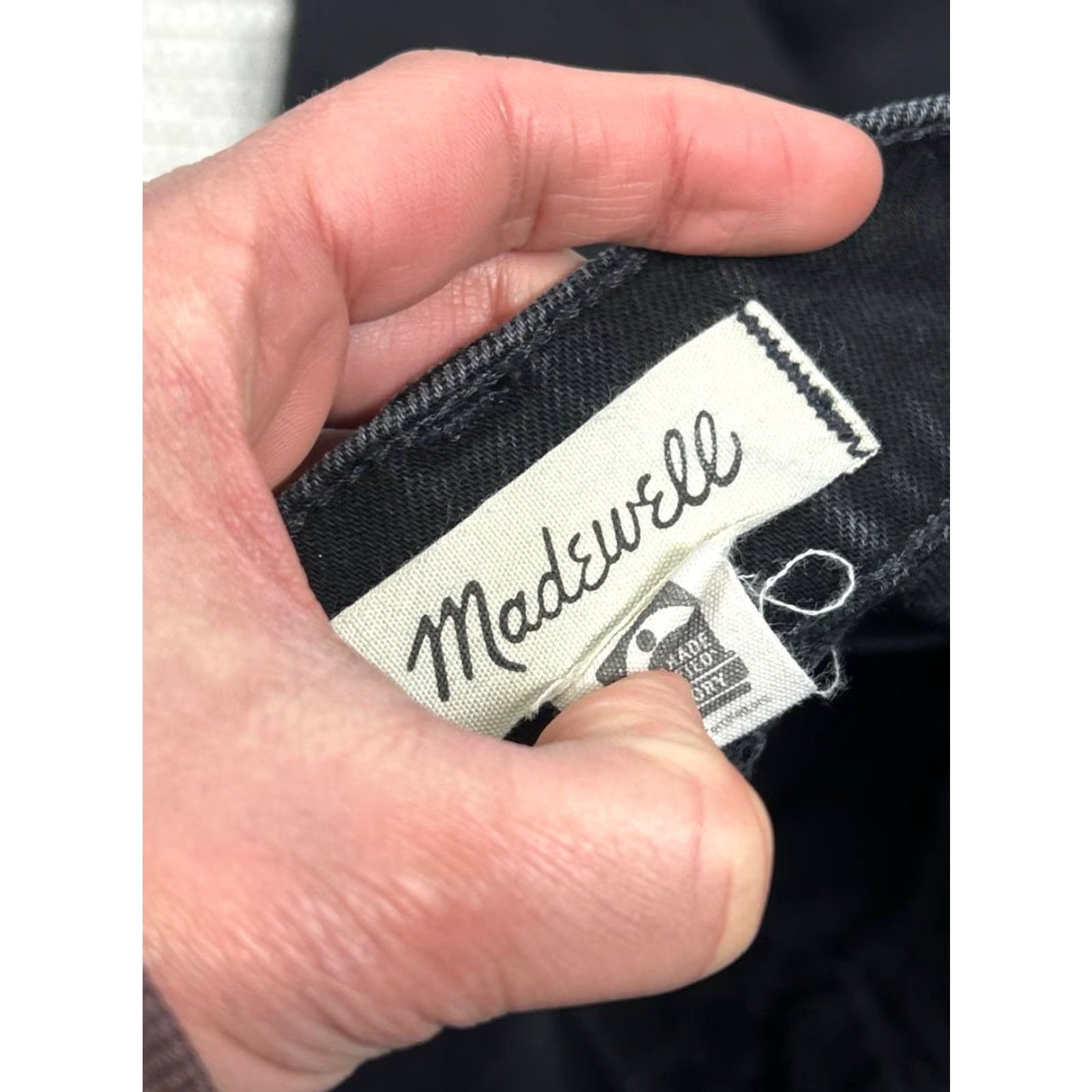 Madewell Madewell The Perfect Vintage Jeans Womens 25P Black Cotton Mid Rise 26x28 Flared Boyfriend Style City Preppy Mens? Size 42" / US 20 - 7 Thumbnail